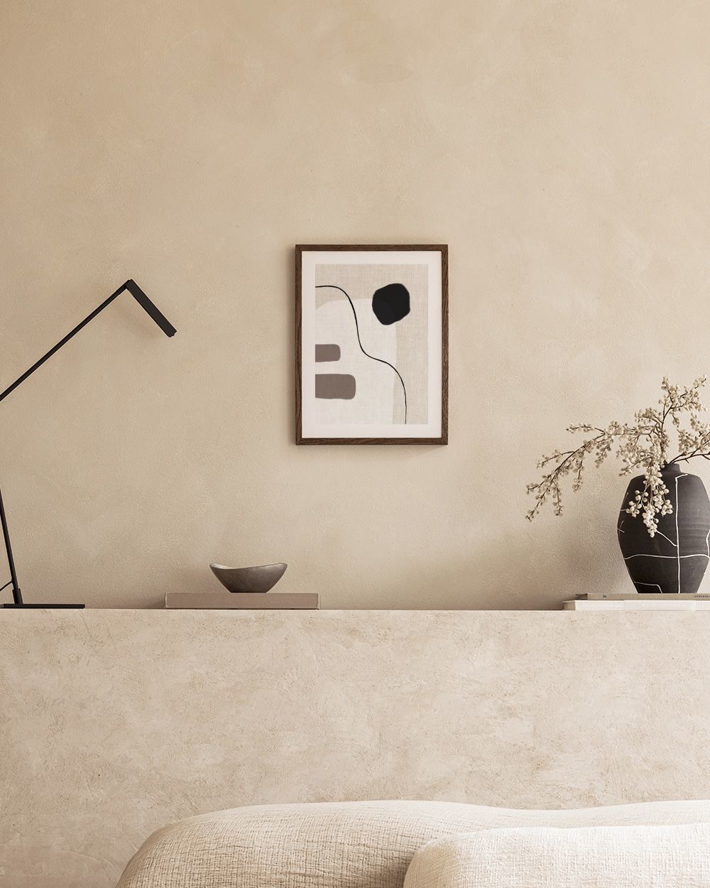 Linen Shapes No2 Print