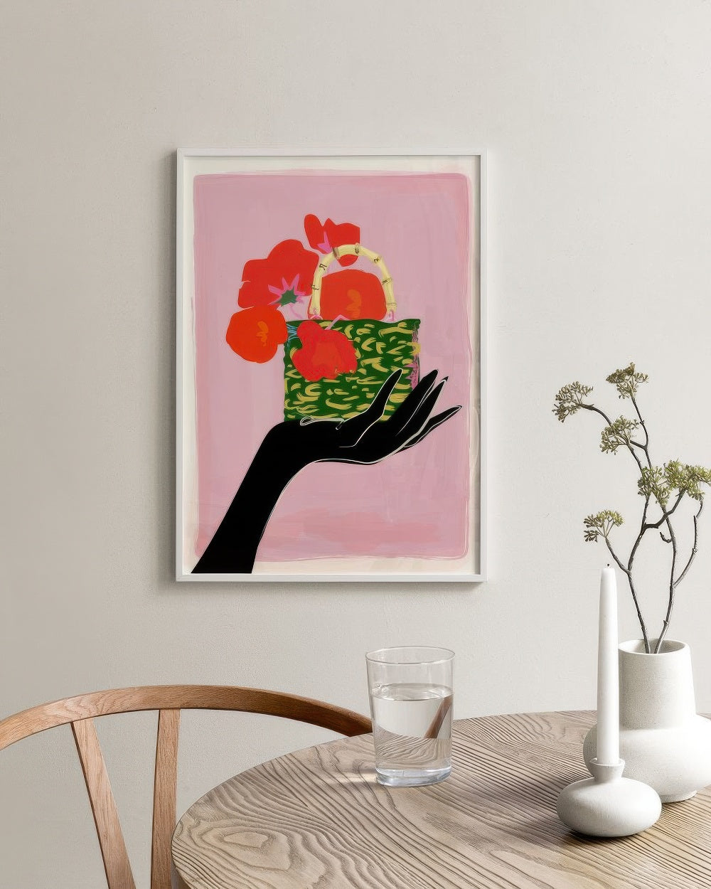 Rachel Joanis - Poppies in Handbag Print