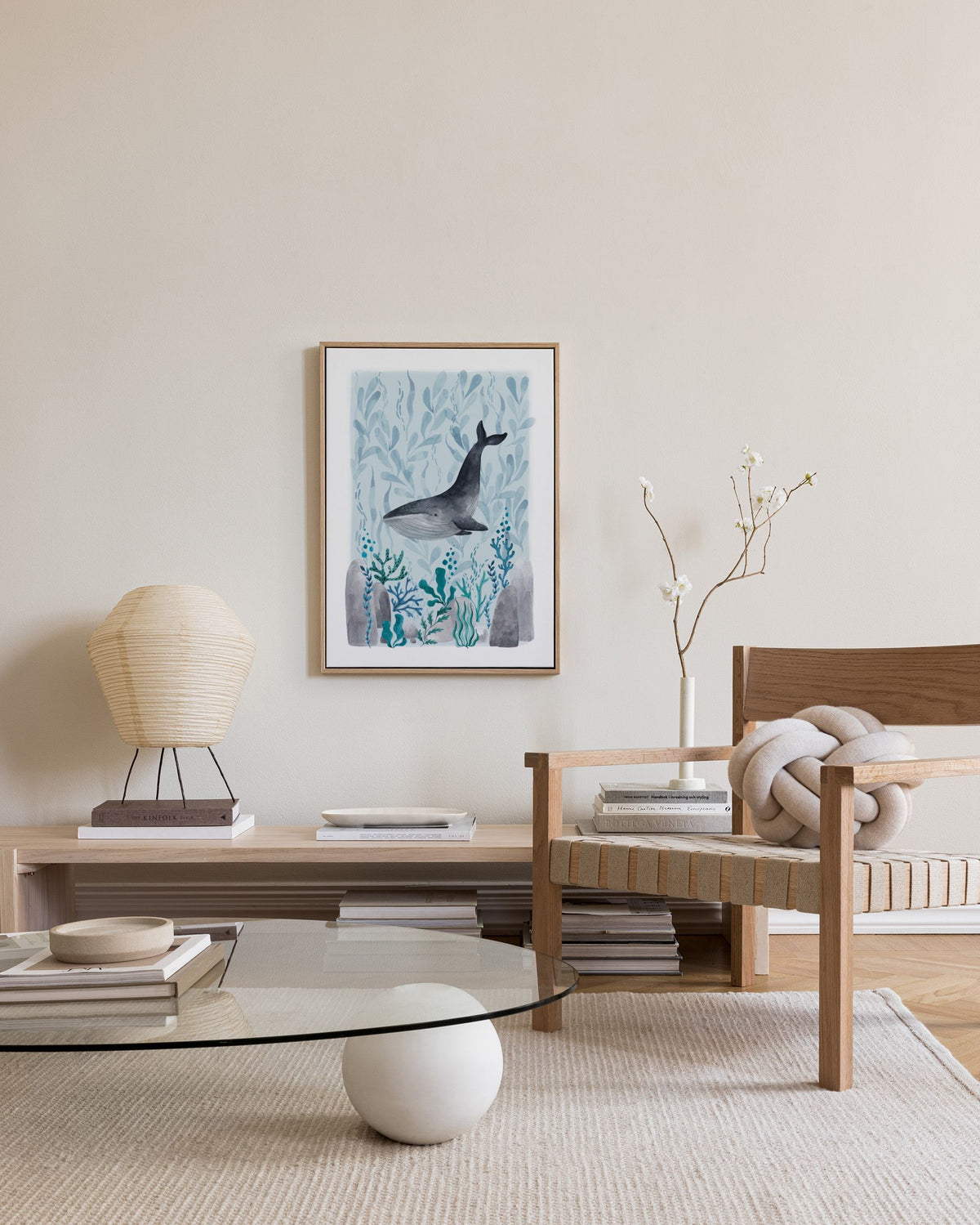 Ocean Whale Canvas print