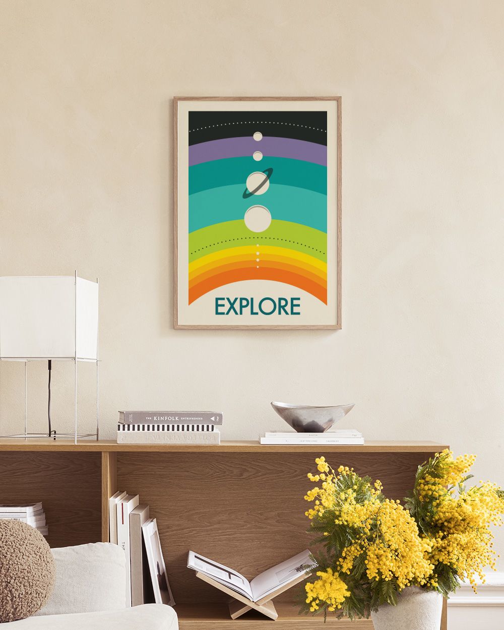 Jazzberry Blue - Rainbow Solar Systemn Print