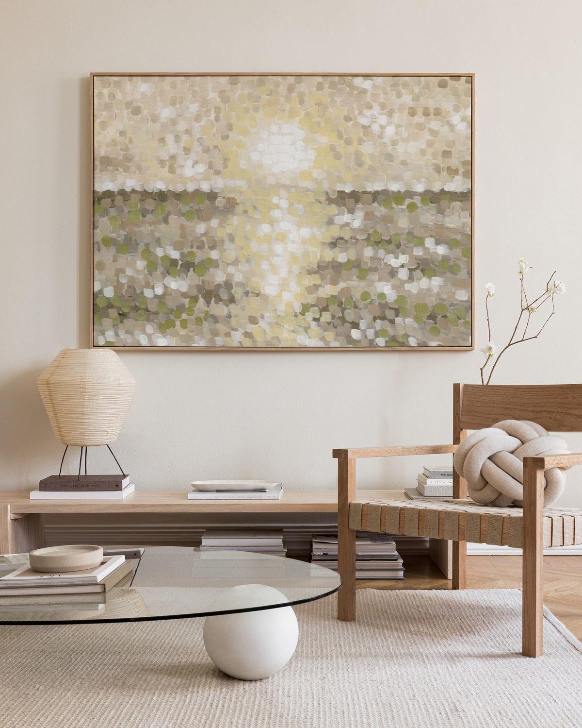 Pointillist Horizon Canvas print