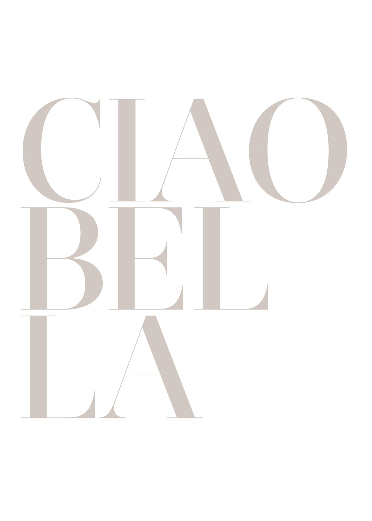 Ciao Bella Print