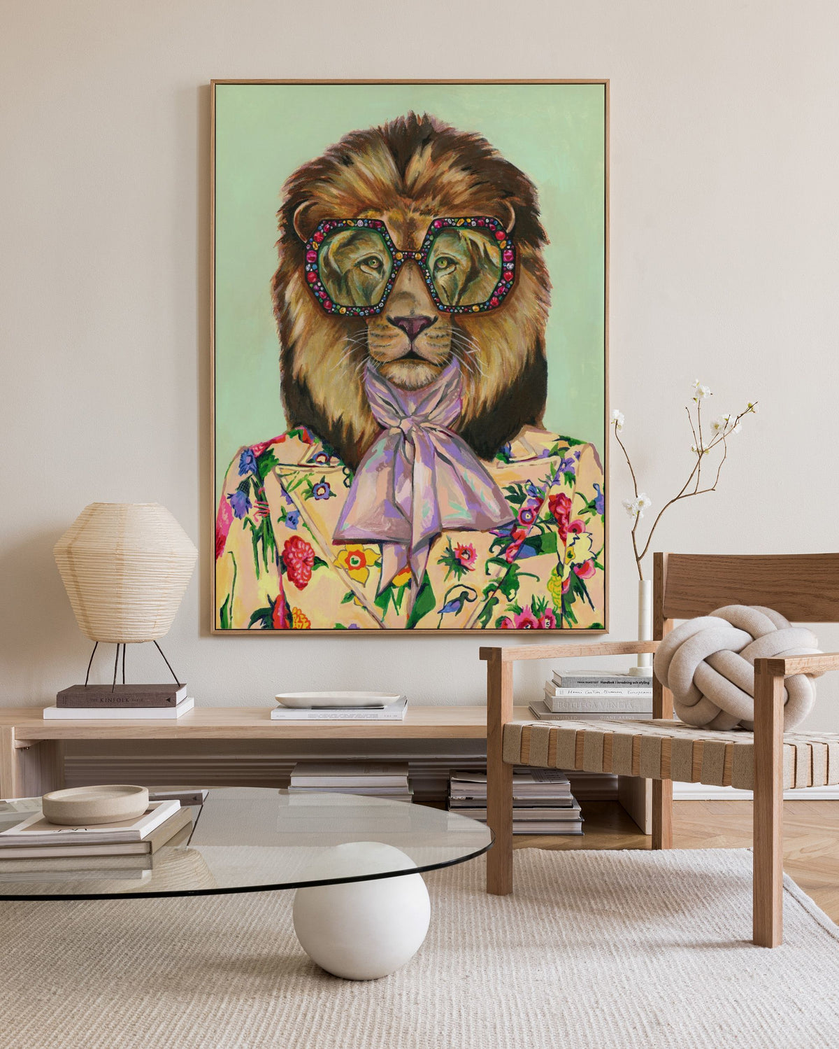 Heather Perry - Artsy Lion Canvas print