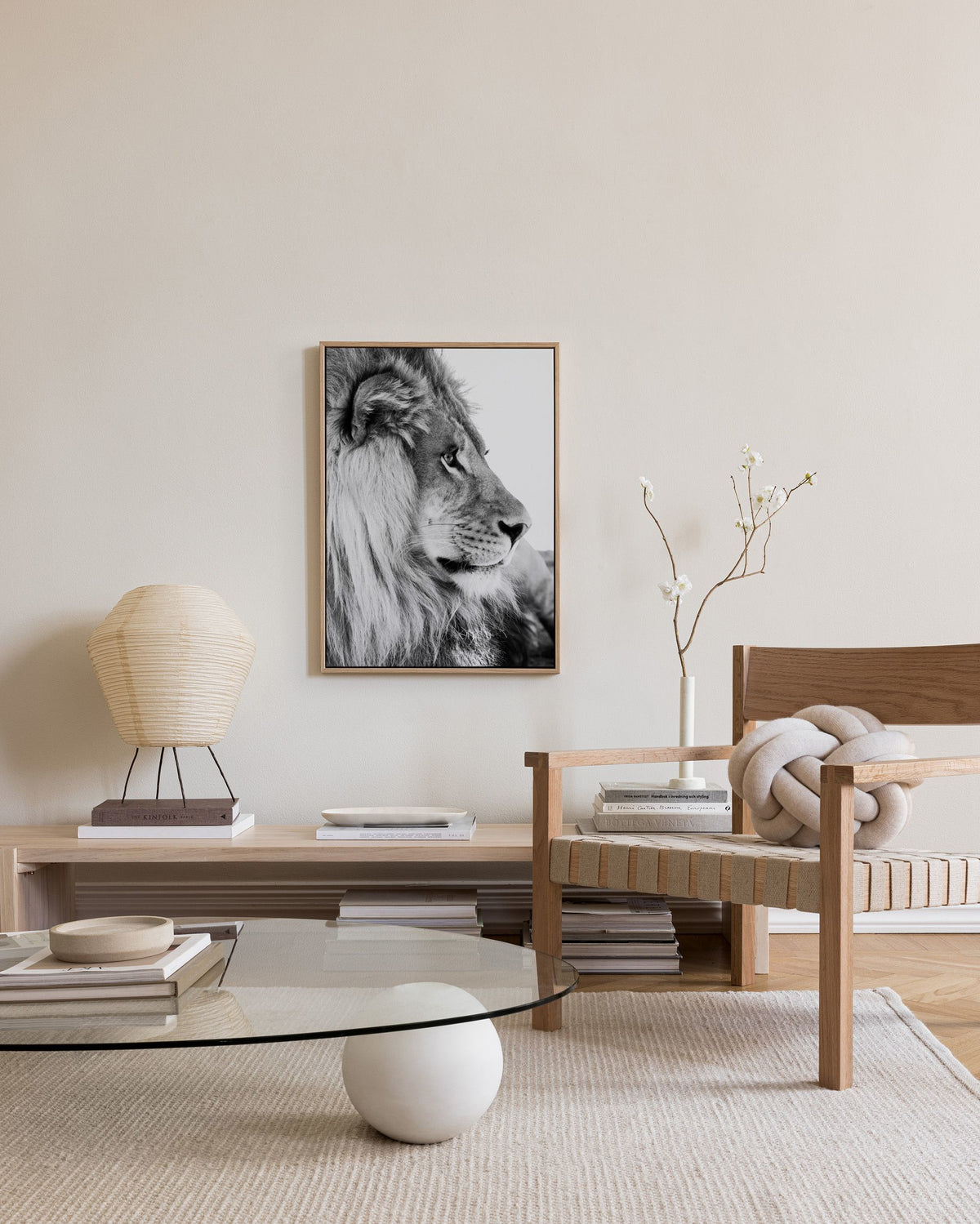 Lion Profile Canvas print