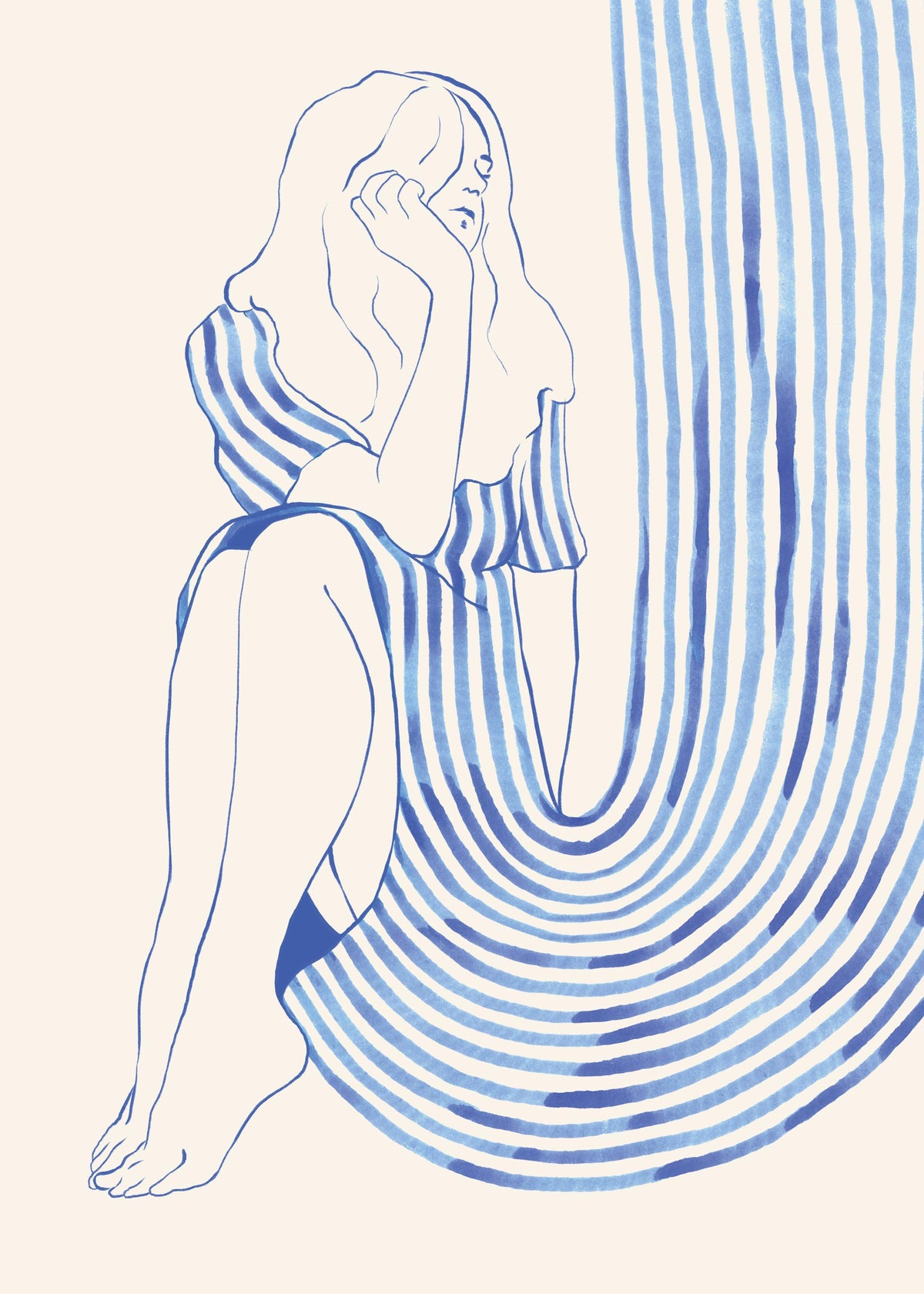 The Blue Dress Print