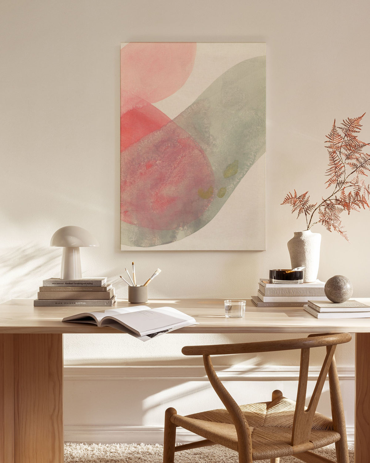 Flowy Forms No2 Canvas print