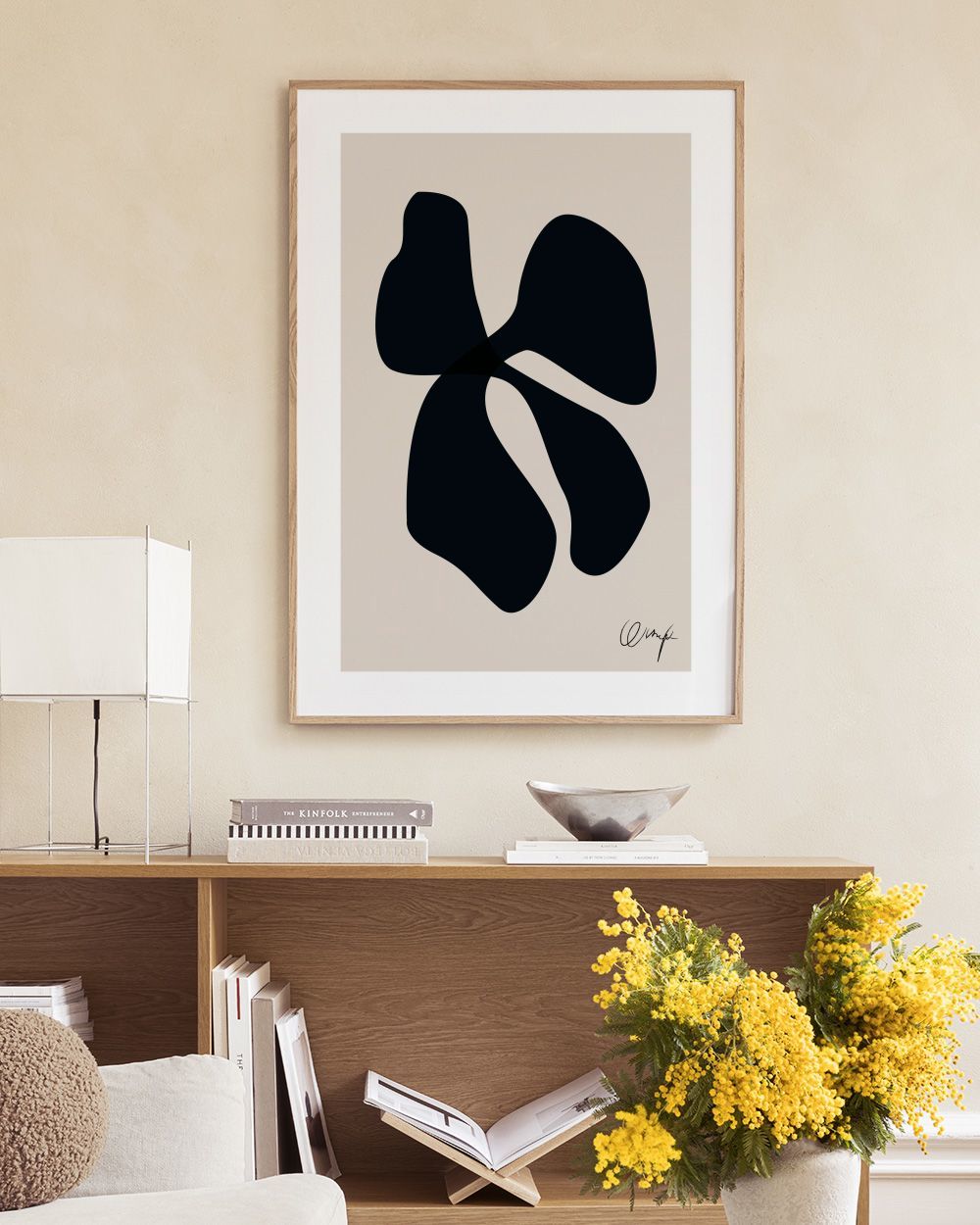 Monochrome Abstract No1 Print