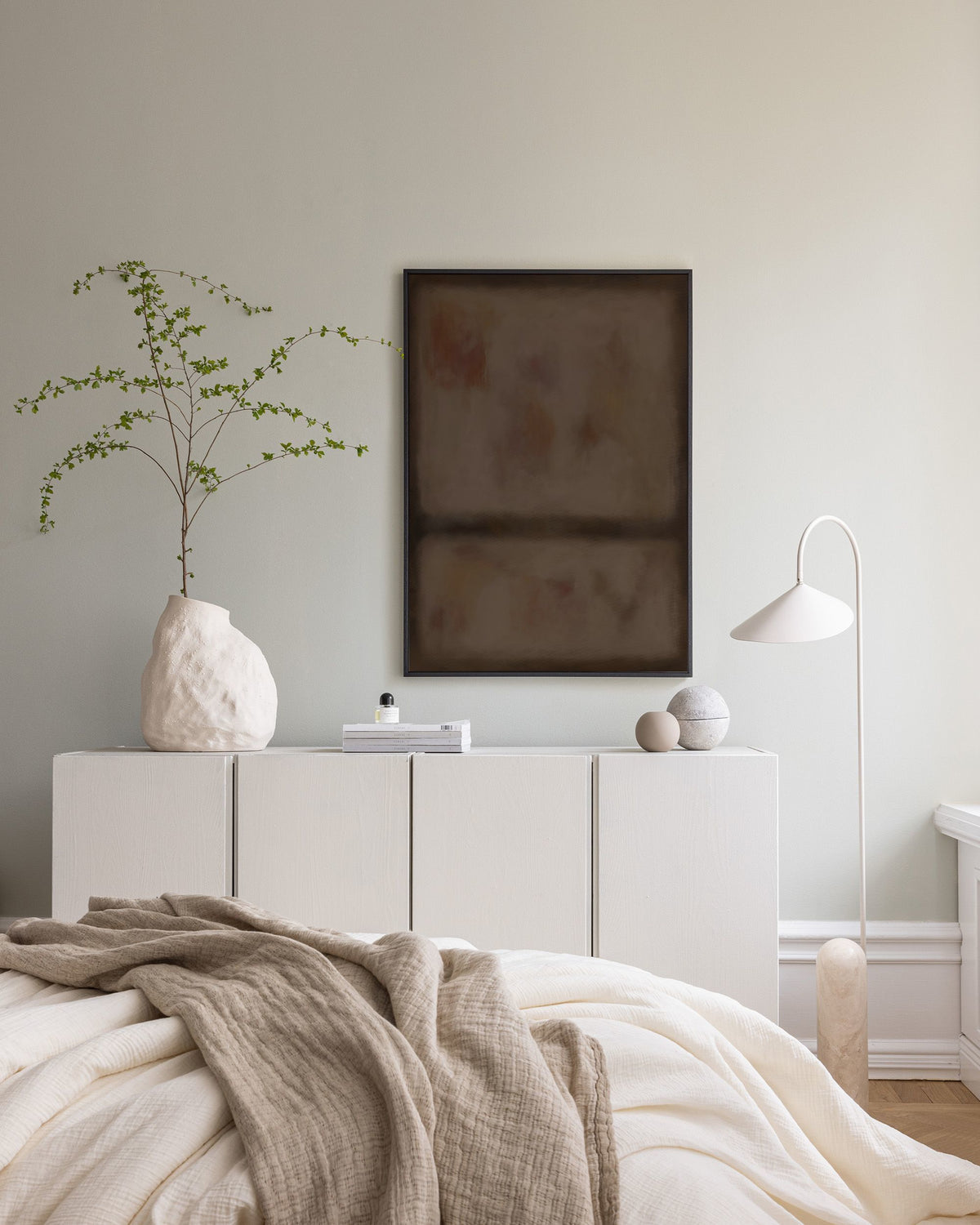 Division in Brown Canvas print