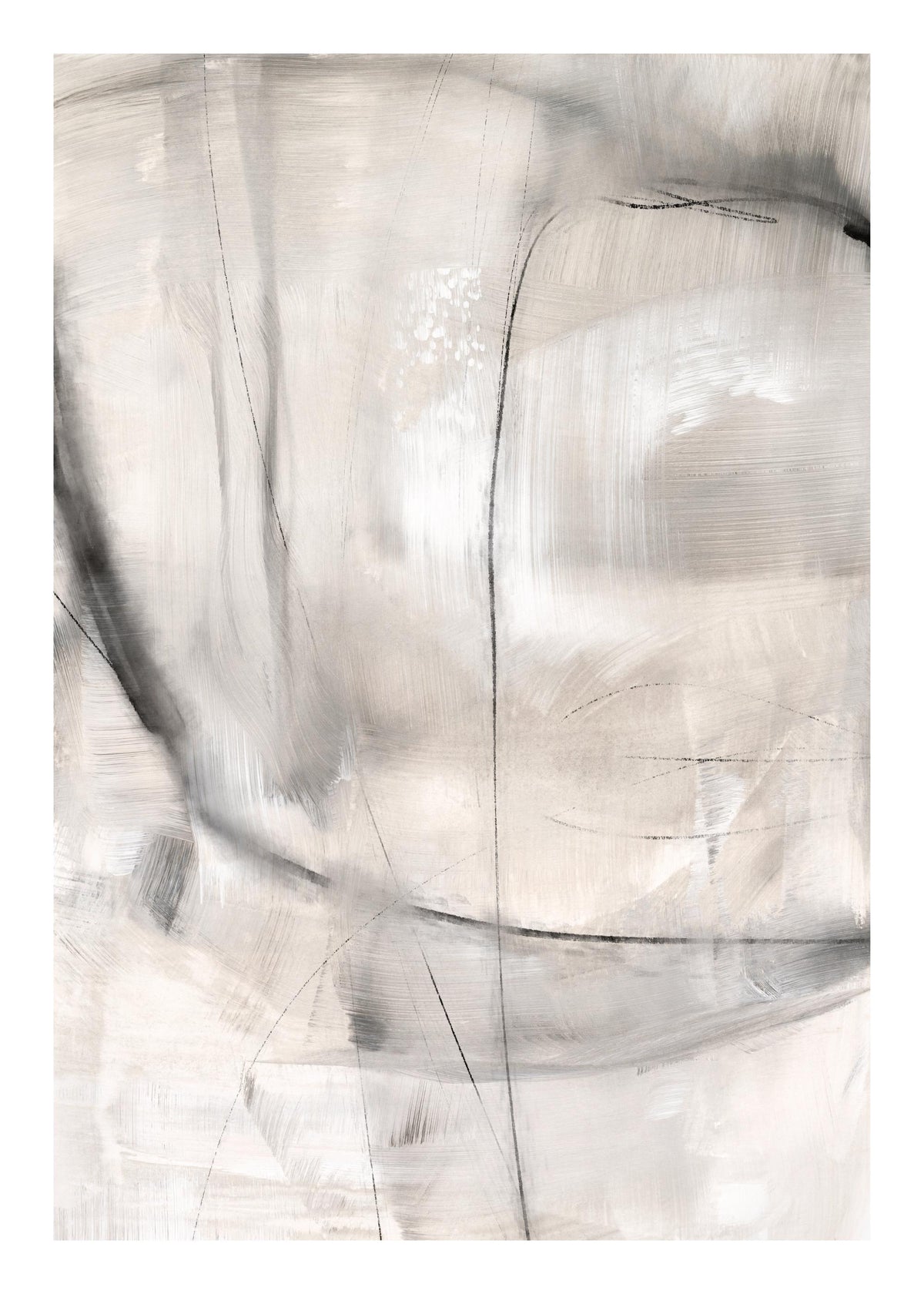 Abstract Greyscale No1 Print