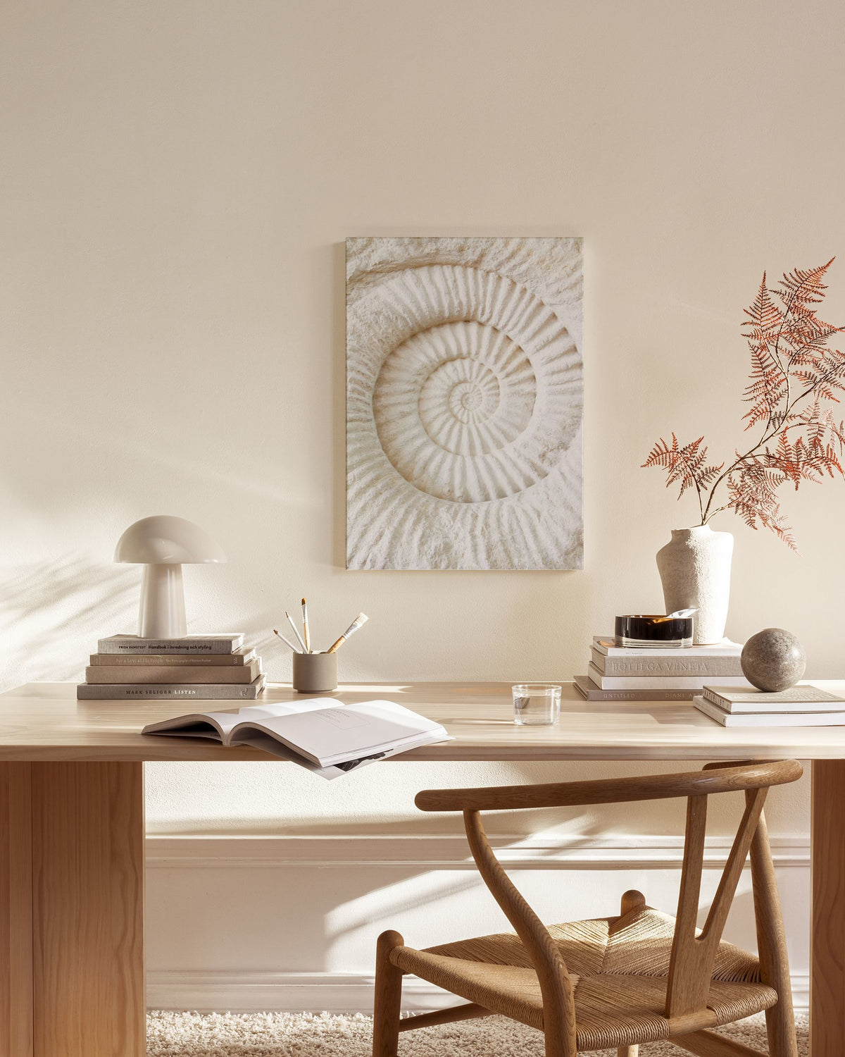 Ammonite Fossil Canvas print