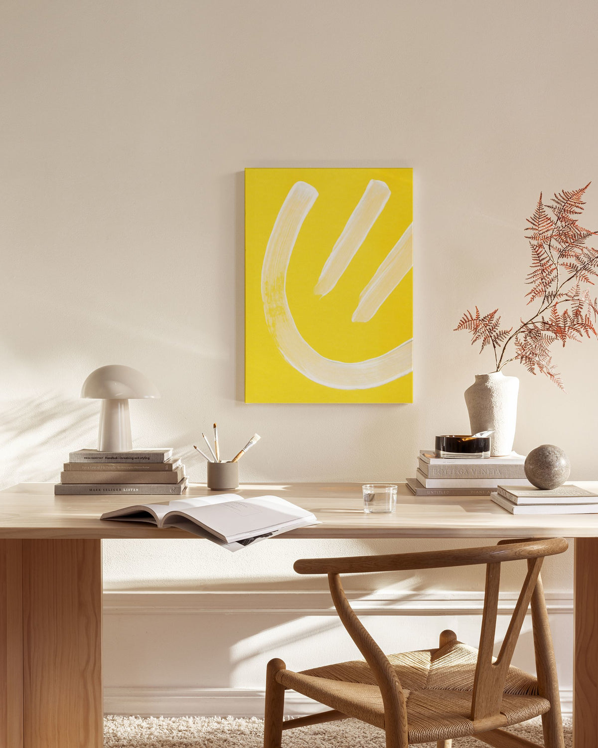 Yellow Smiley Canvas print