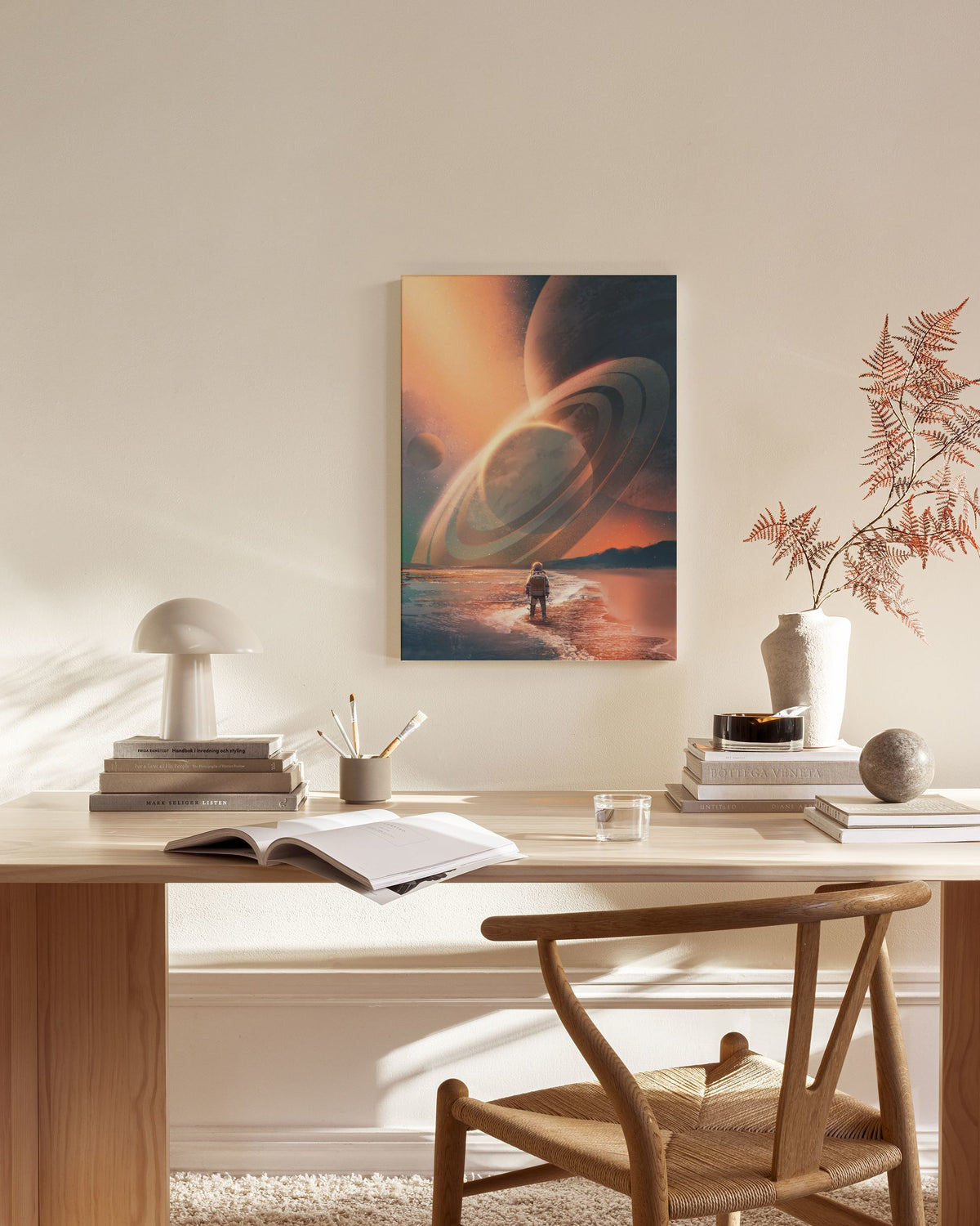 Planets In Sky Canvas print