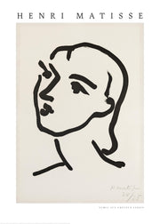 Matisse - Nadia Aux Cheveux Lisses Print