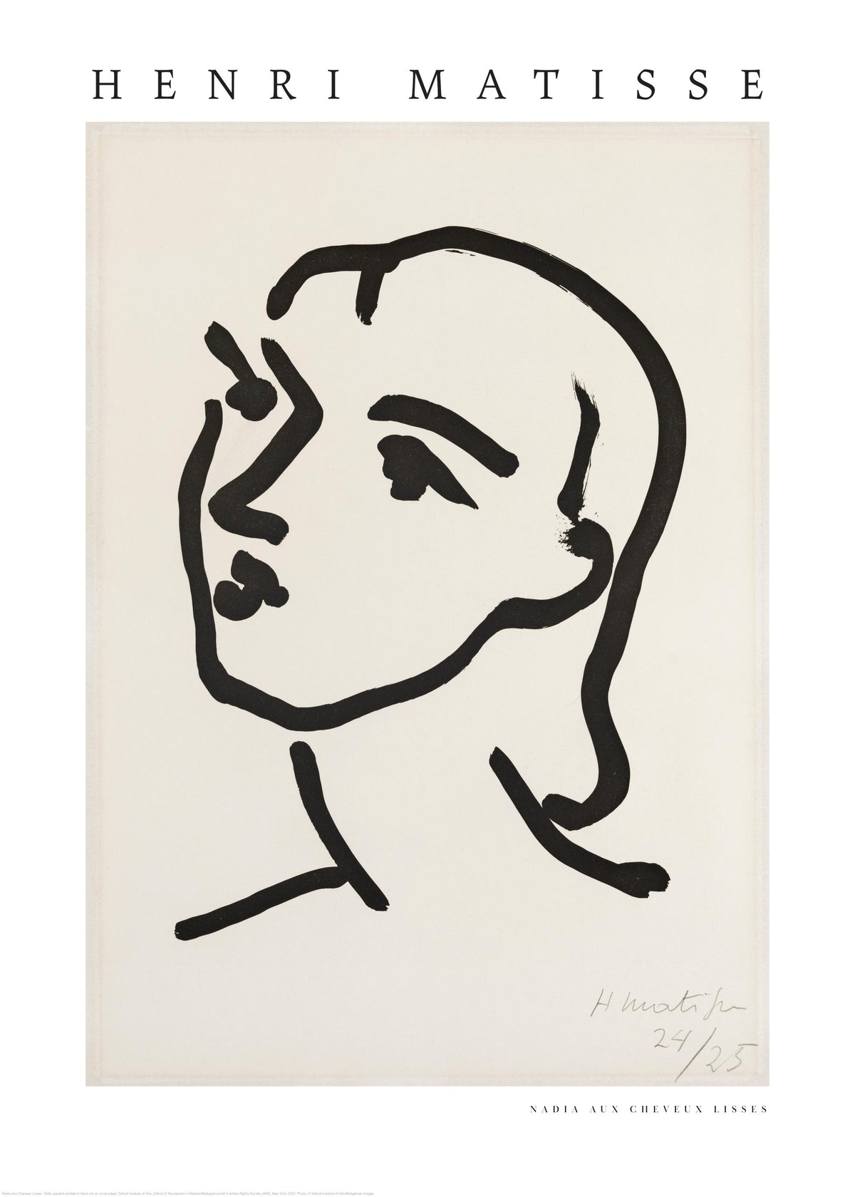 Matisse - Nadia Aux Cheveux Lisses Print