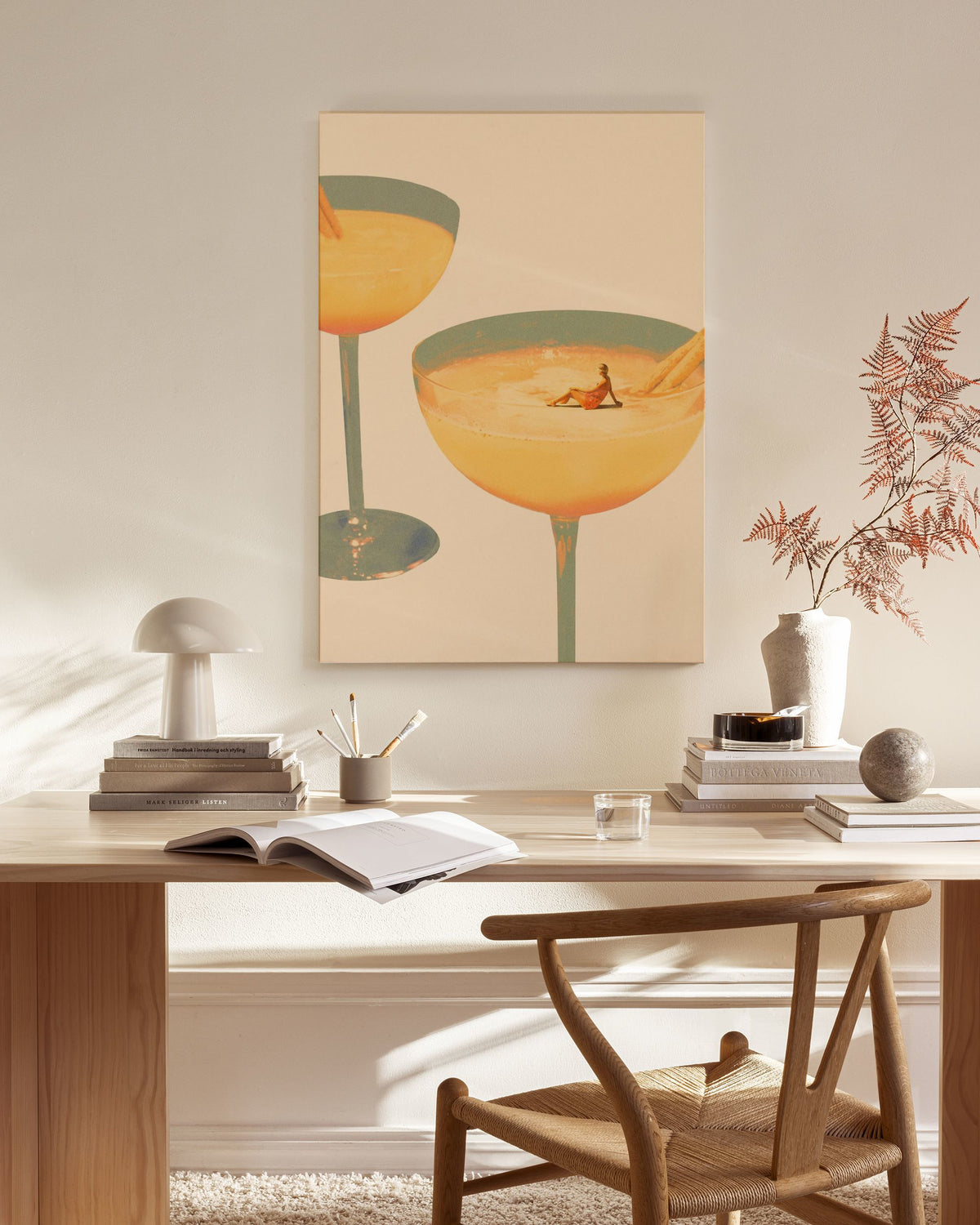Maarten Leon - Holiday in a Glass No1 Canvas print