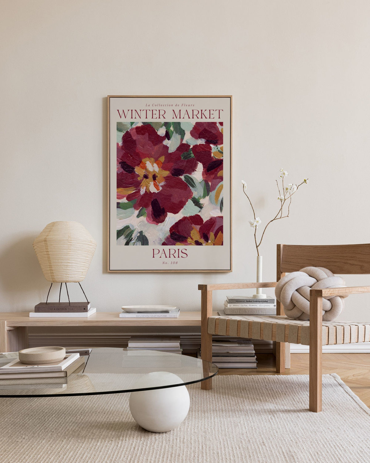 Winter Market Canvas print
