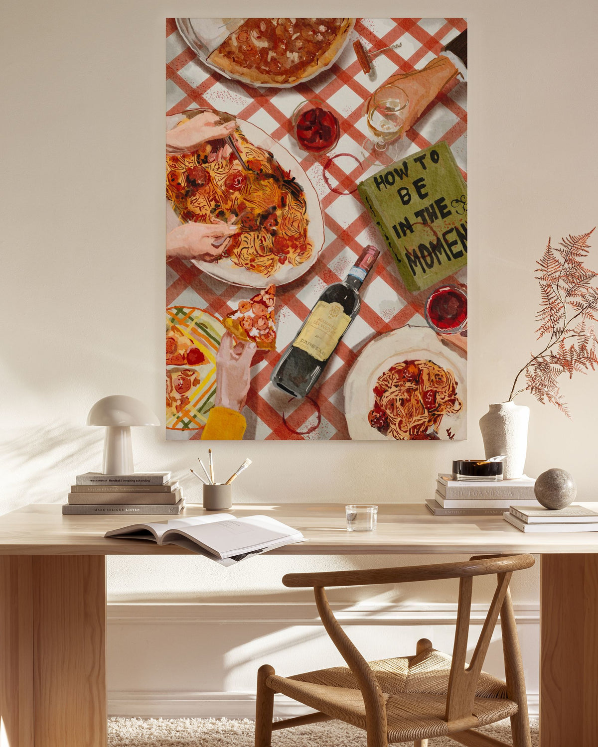 Ekaterina Zagorska - Pizza & Pasta Party Canvas print