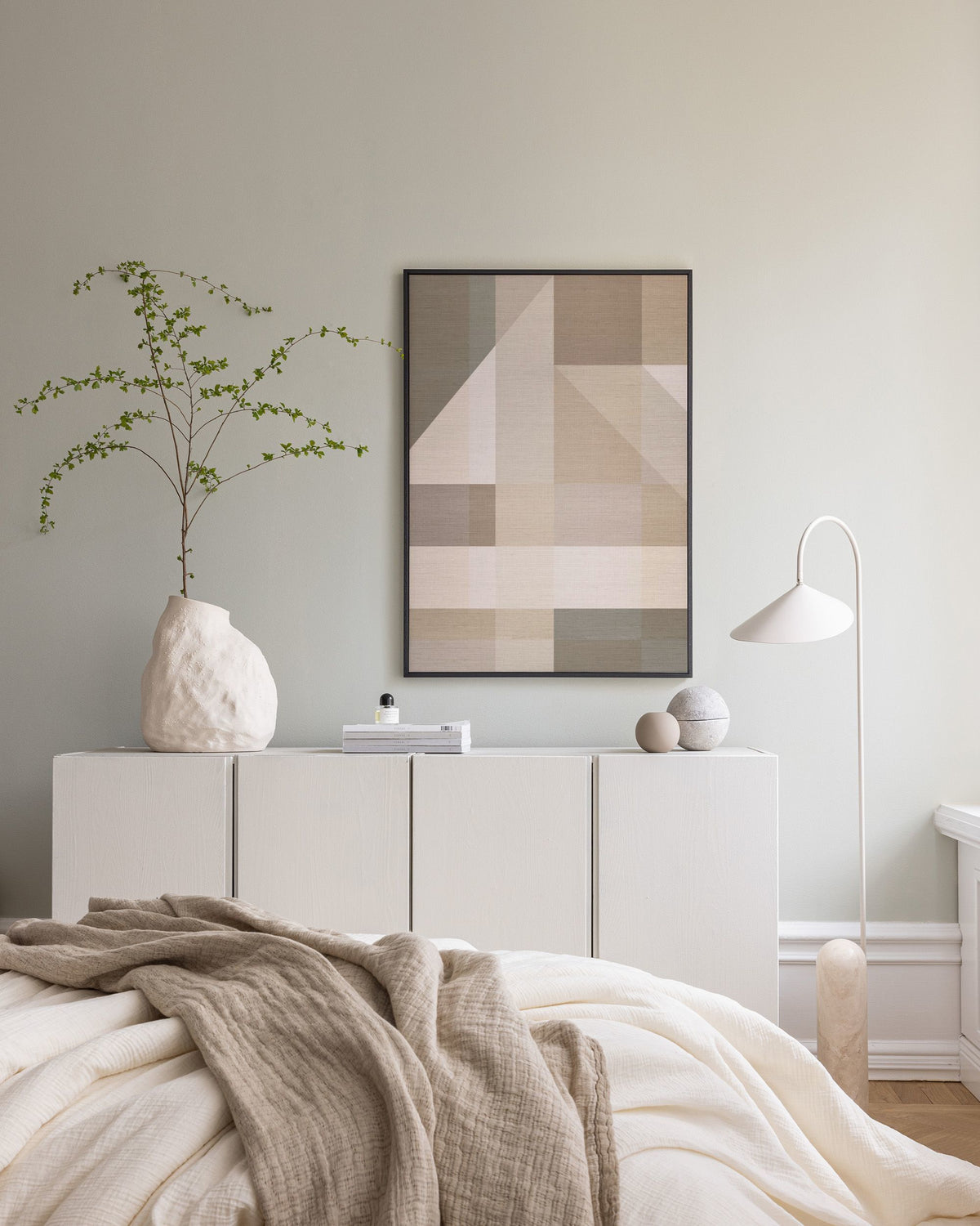 Linen Block Shapes No2 Canvas