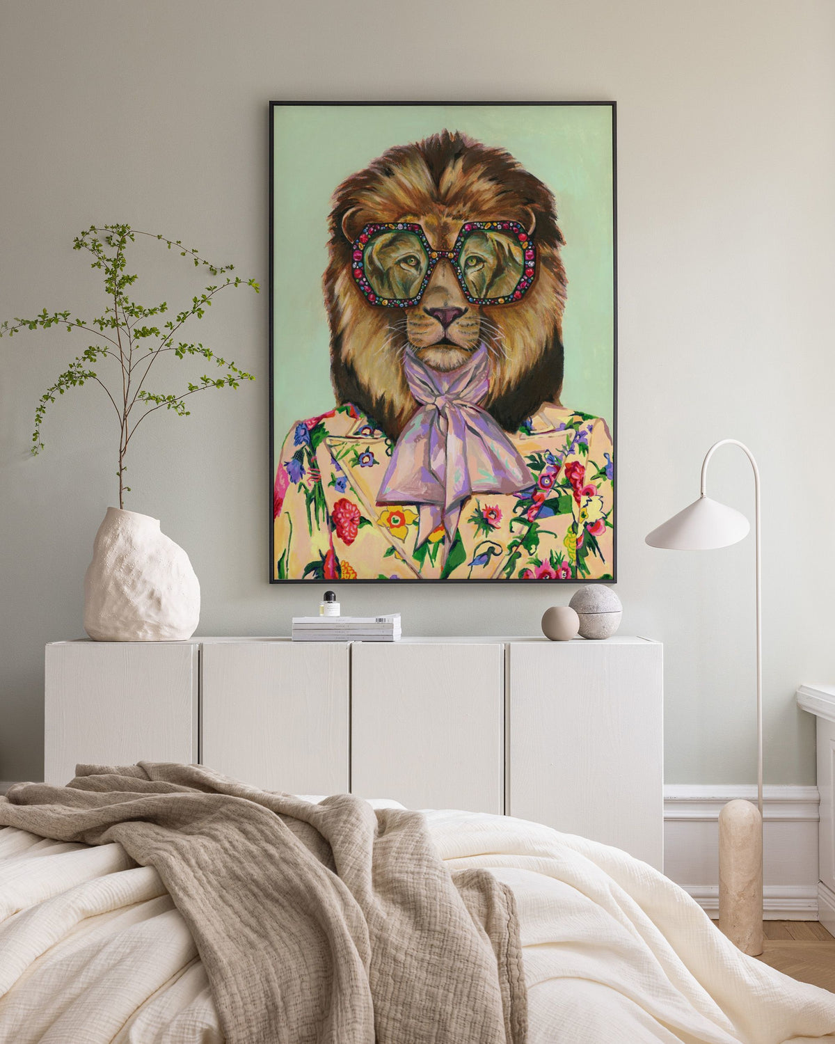 Heather Perry - Artsy Lion Canvas print