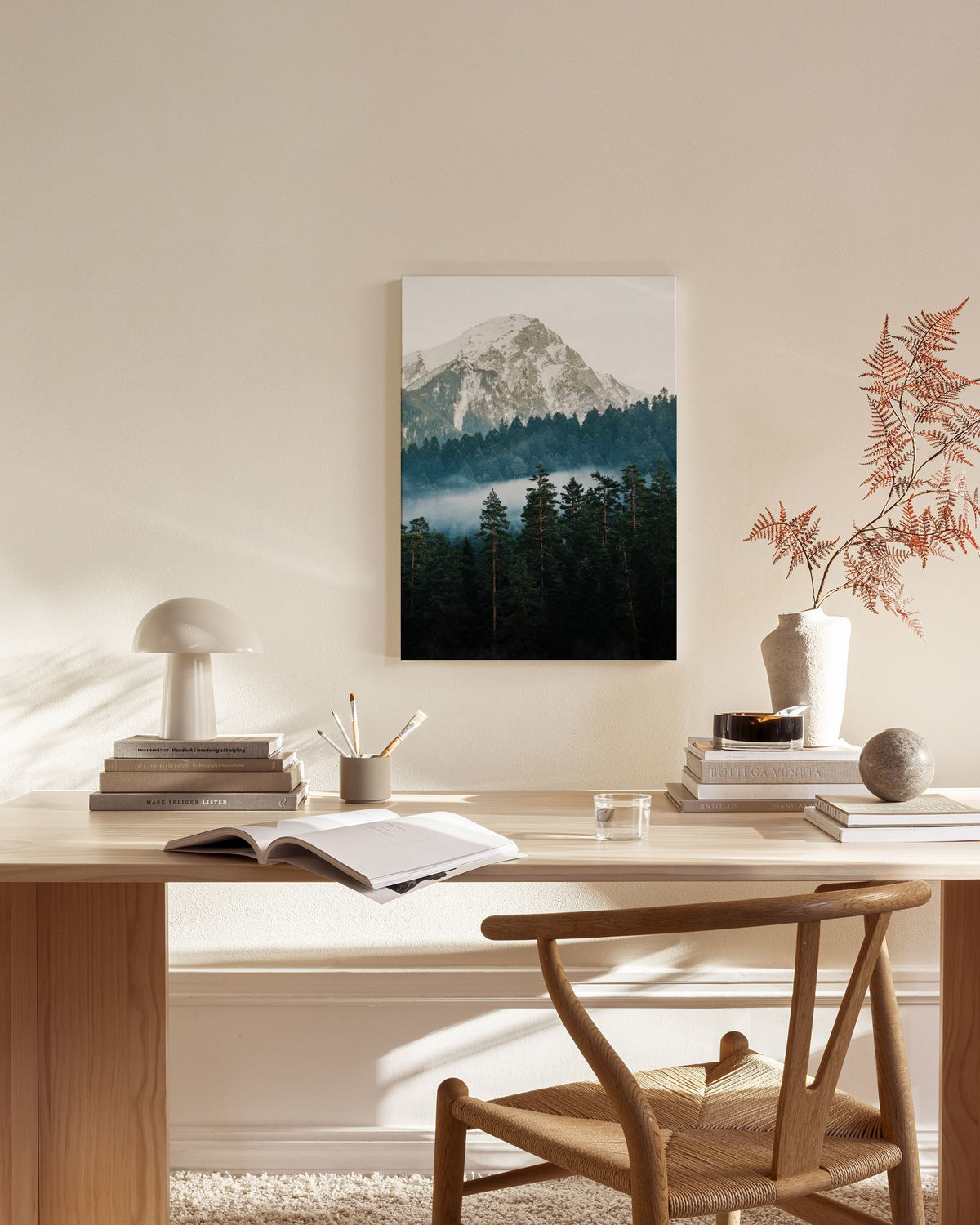 Mountain and Forest Canvas print