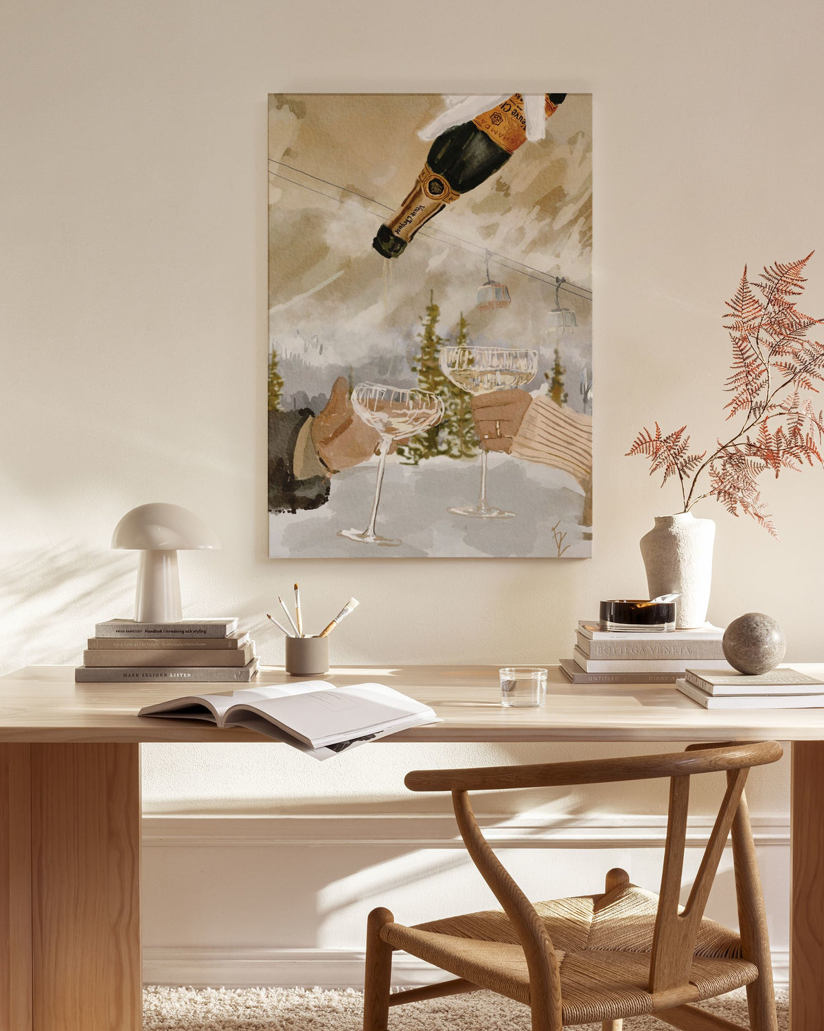 Ekaterina Zagorska - Winter Champagne Canvas print