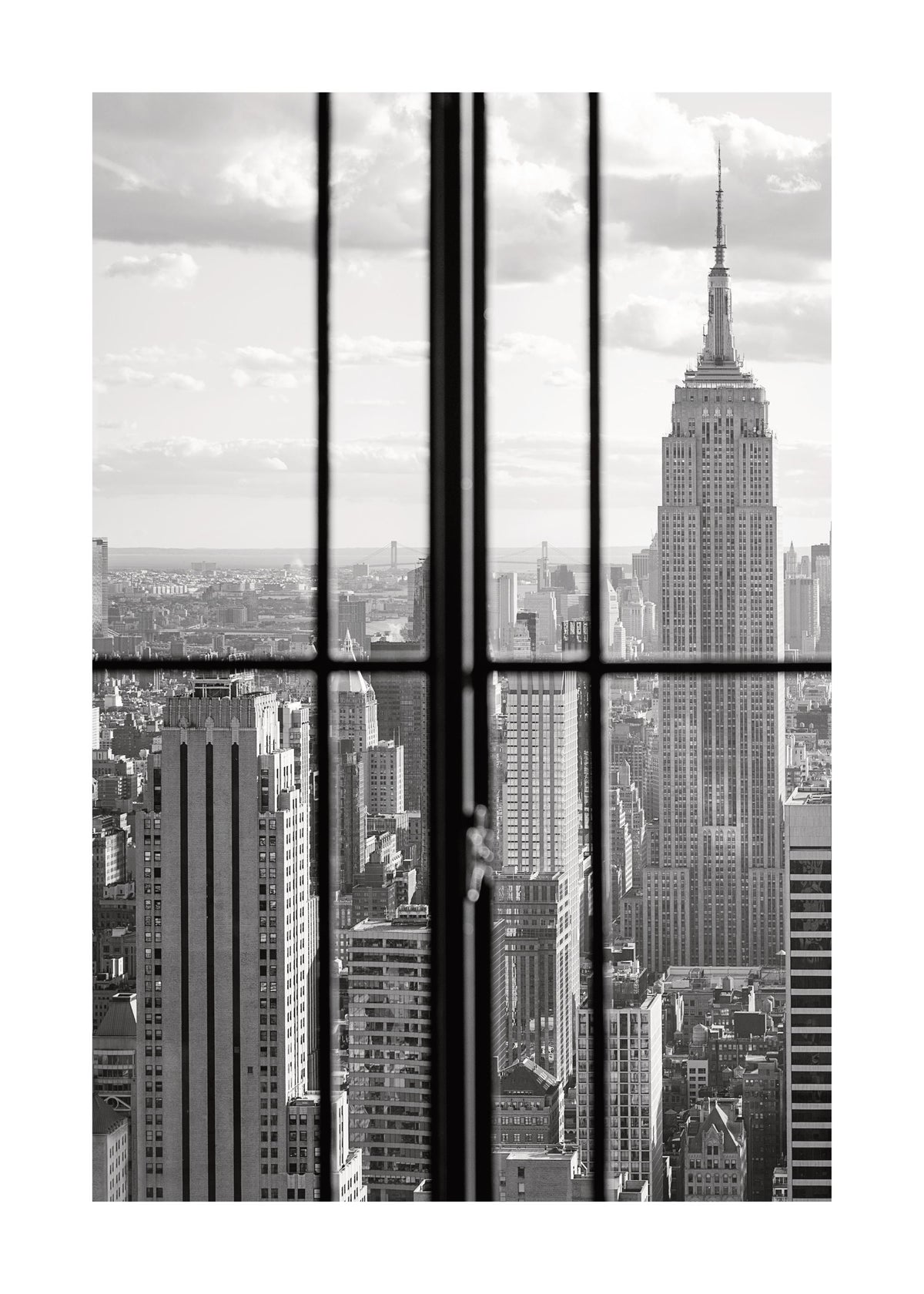 Manhattan Through a Window Print