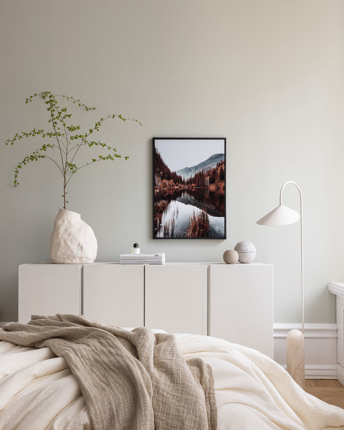 Autumn Lake Canvas print