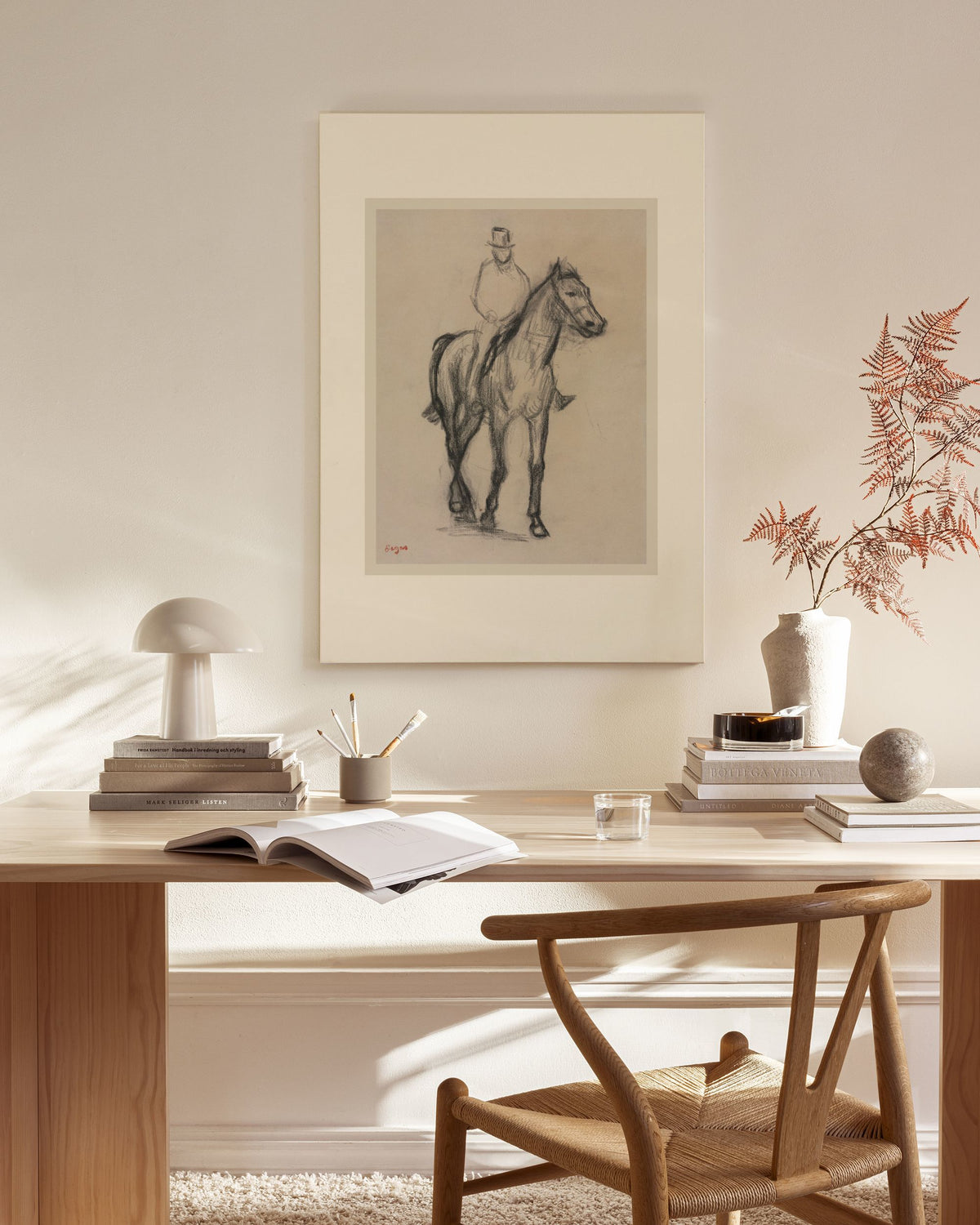 Edgar Degas - Horse and Rider Canvas print