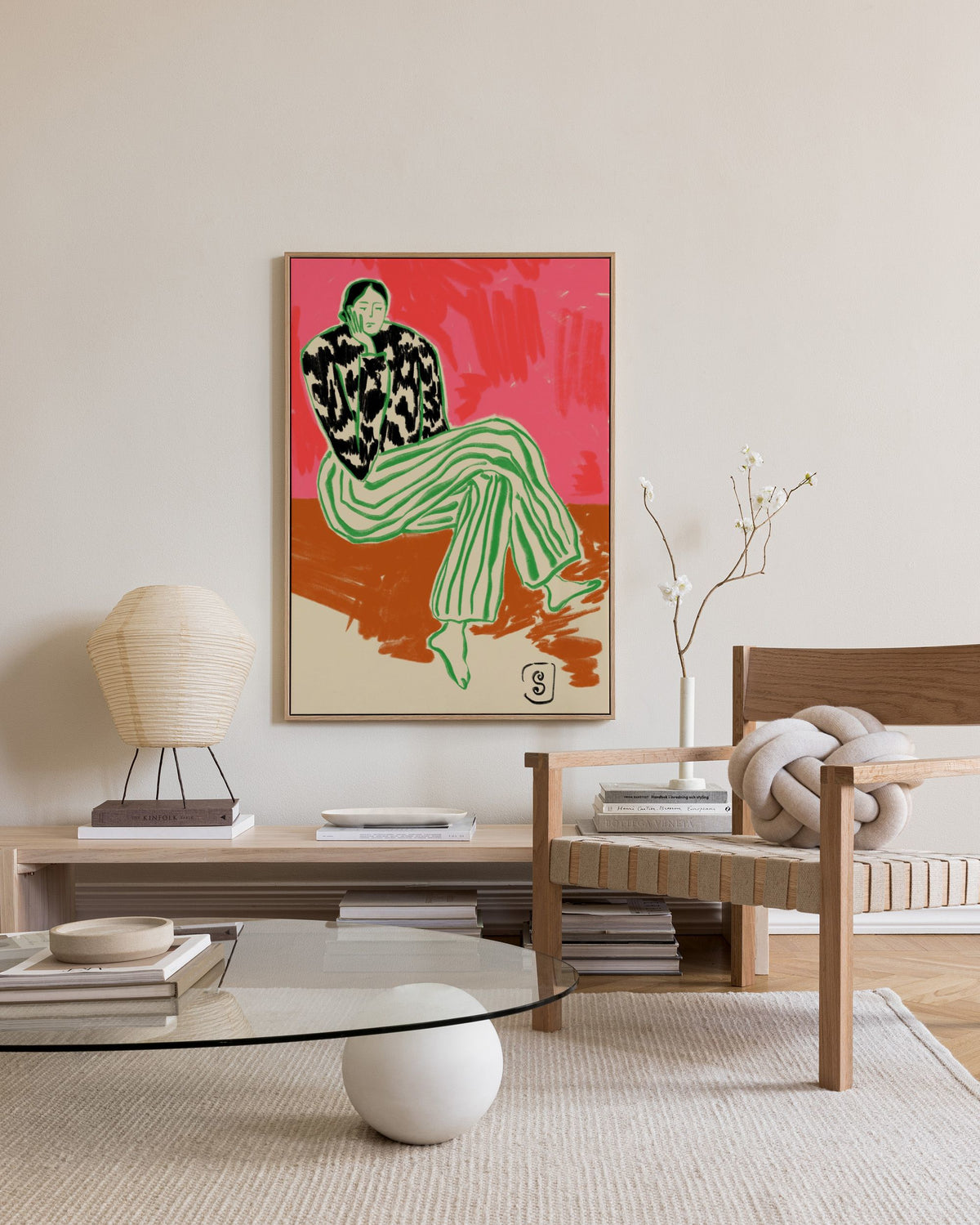 Sandra Poliakov - Calm Woman Portrait Canvas print