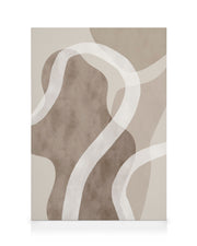 Abstract Brown Shapes No1 Canvas print