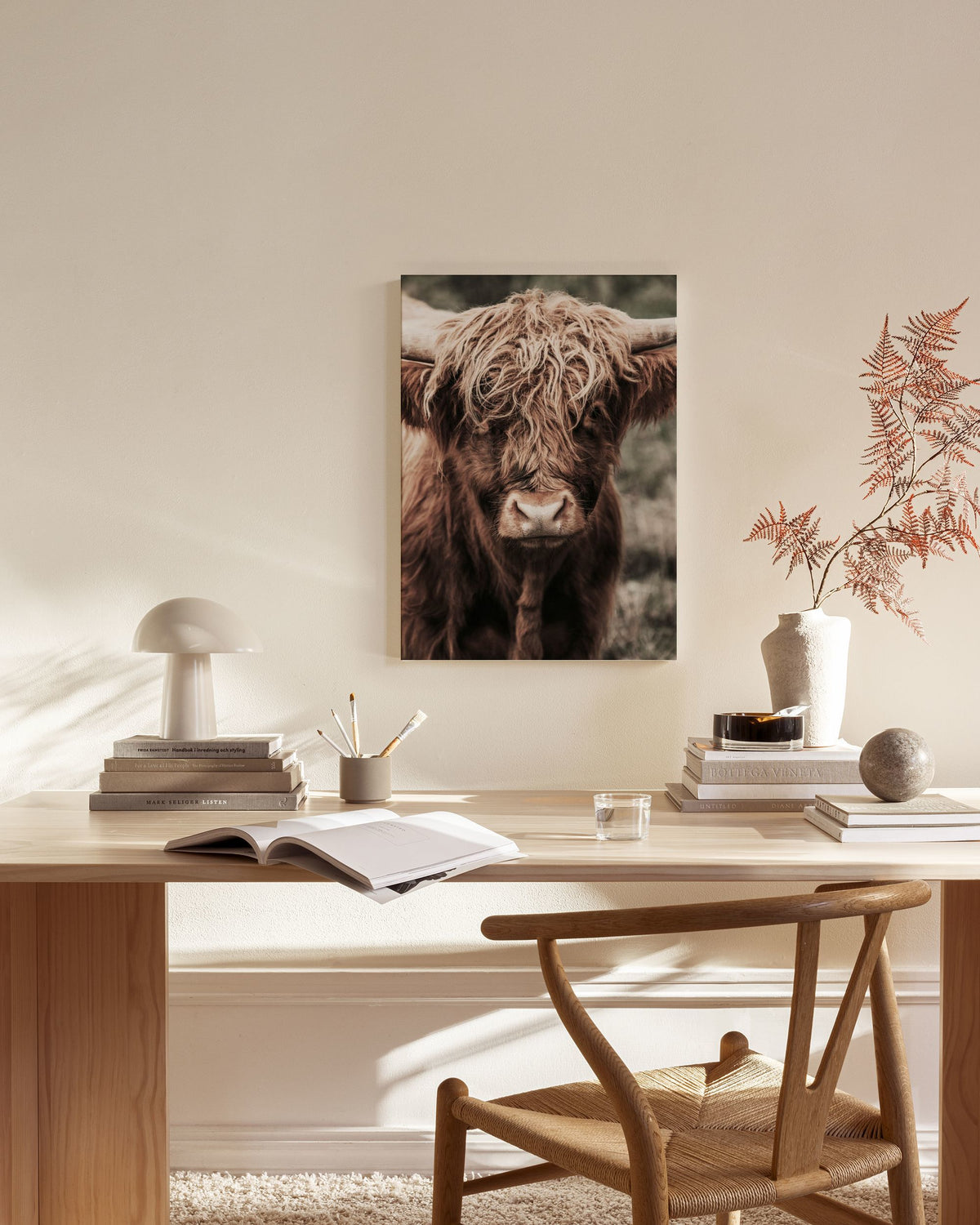 Cow Close Up Canvas print