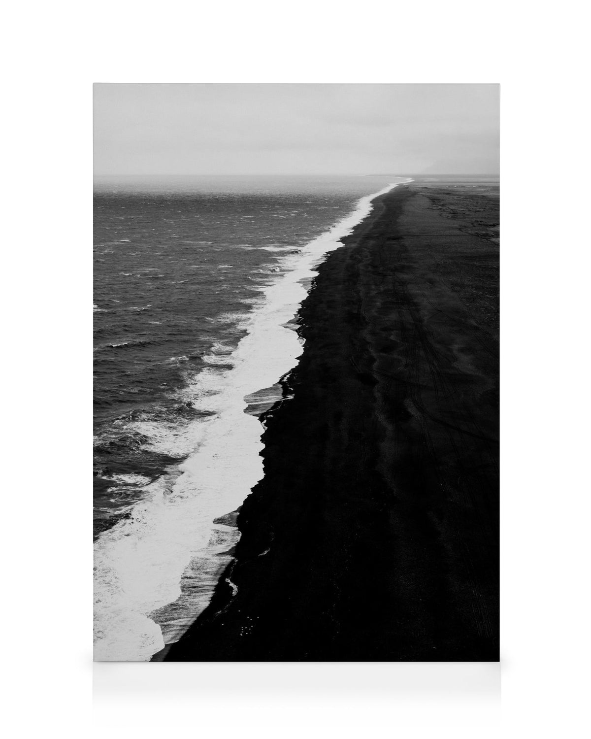 Black Beach Aerial Canvas print