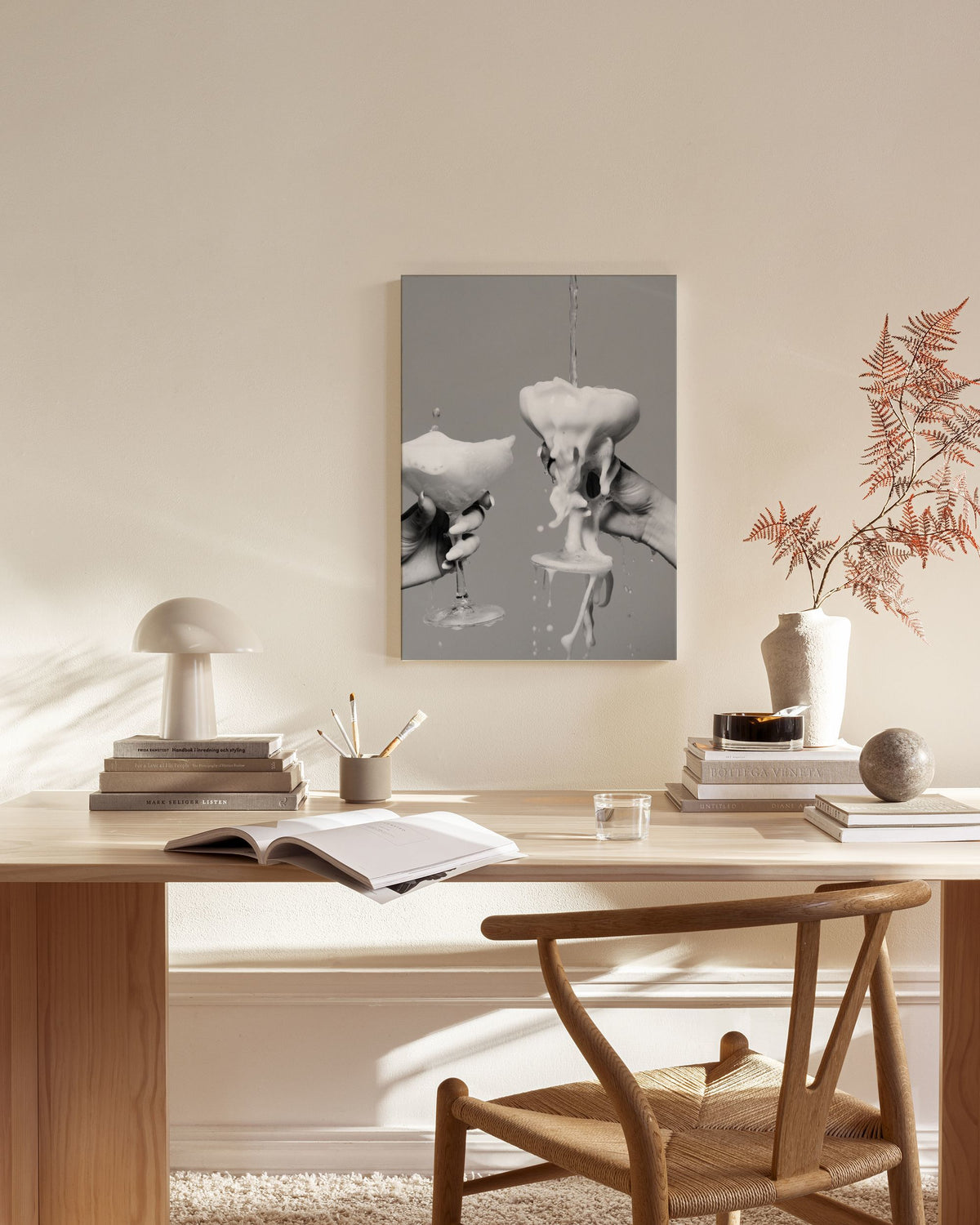 Pouring Champagne Canvas print