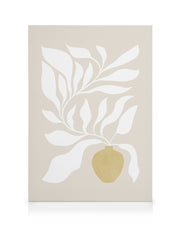 White Botanical Canvas print