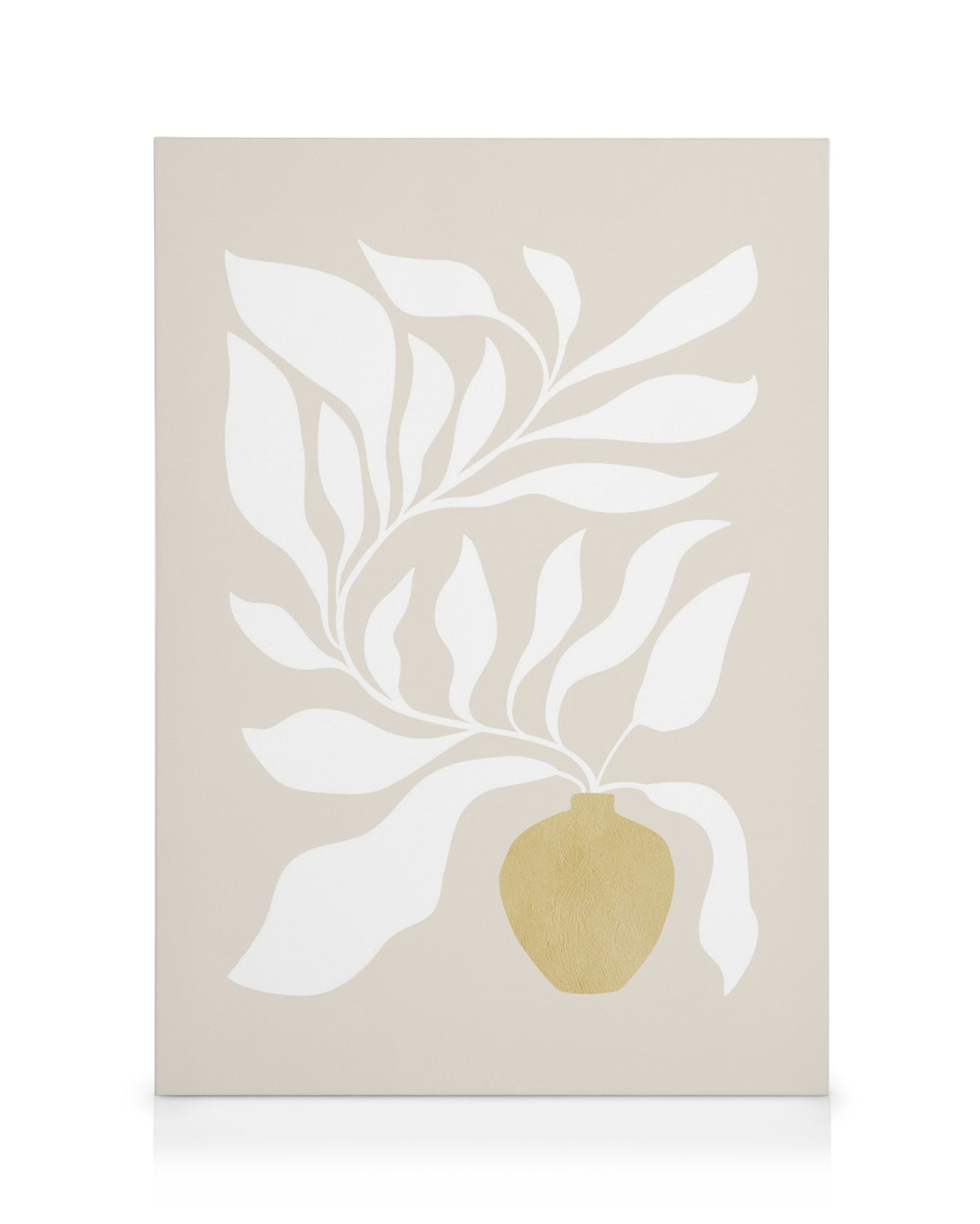 White Botanical Canvas print