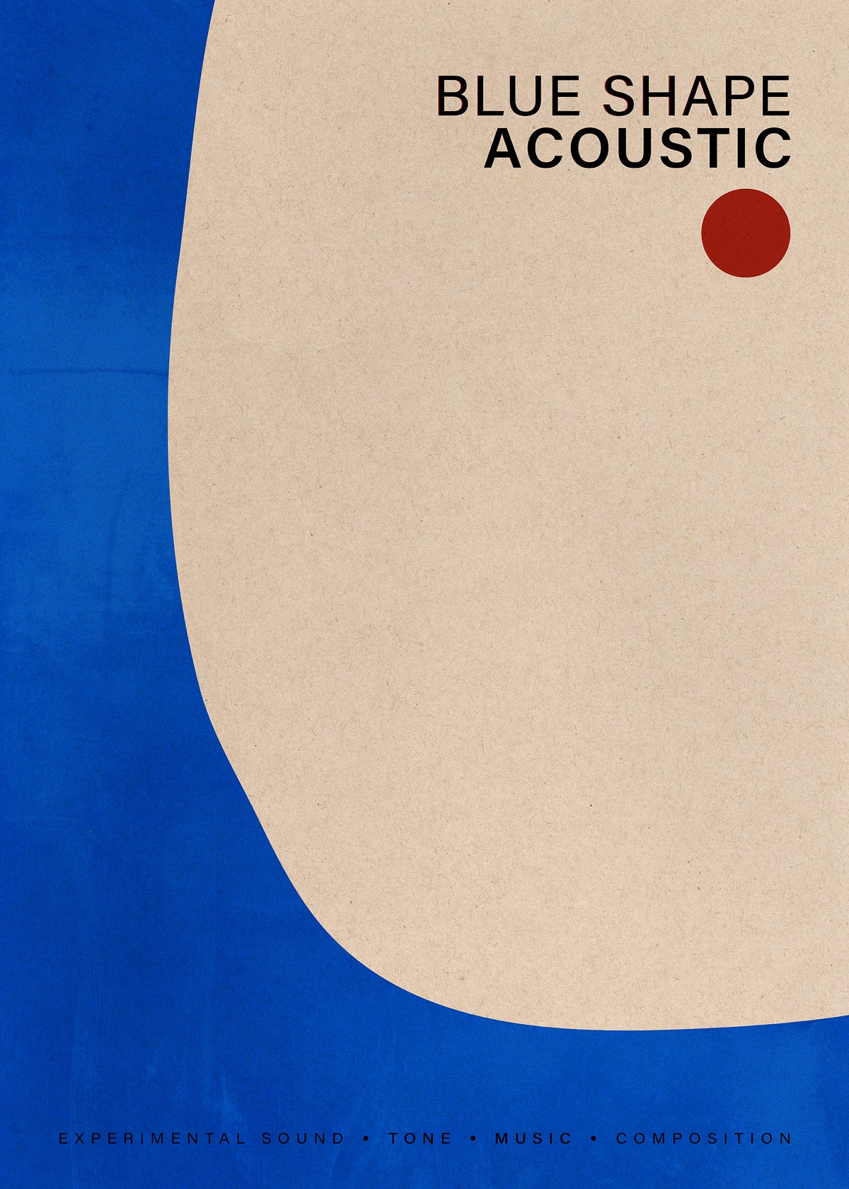 Blue Shape Acoustic Print