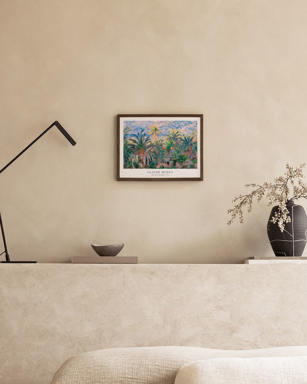 Monet - Palm Trees at Bordighera Print