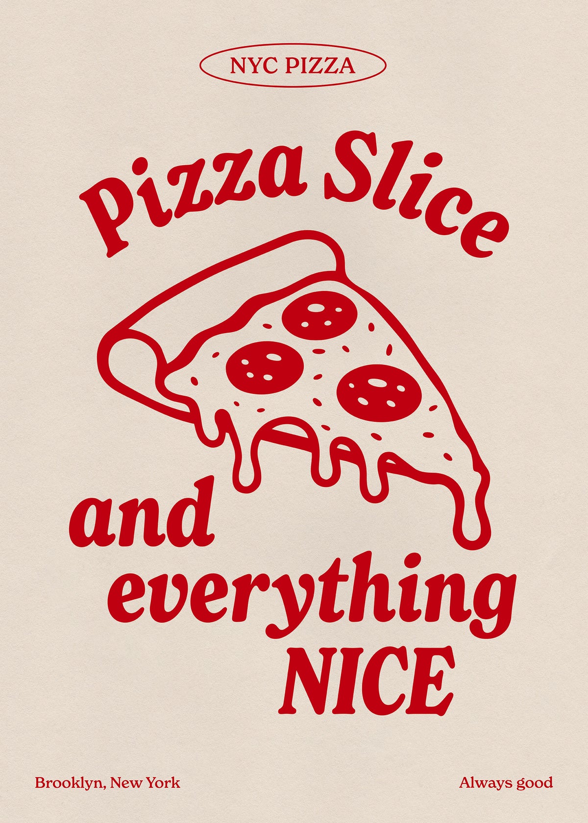 Pizza Slice Print