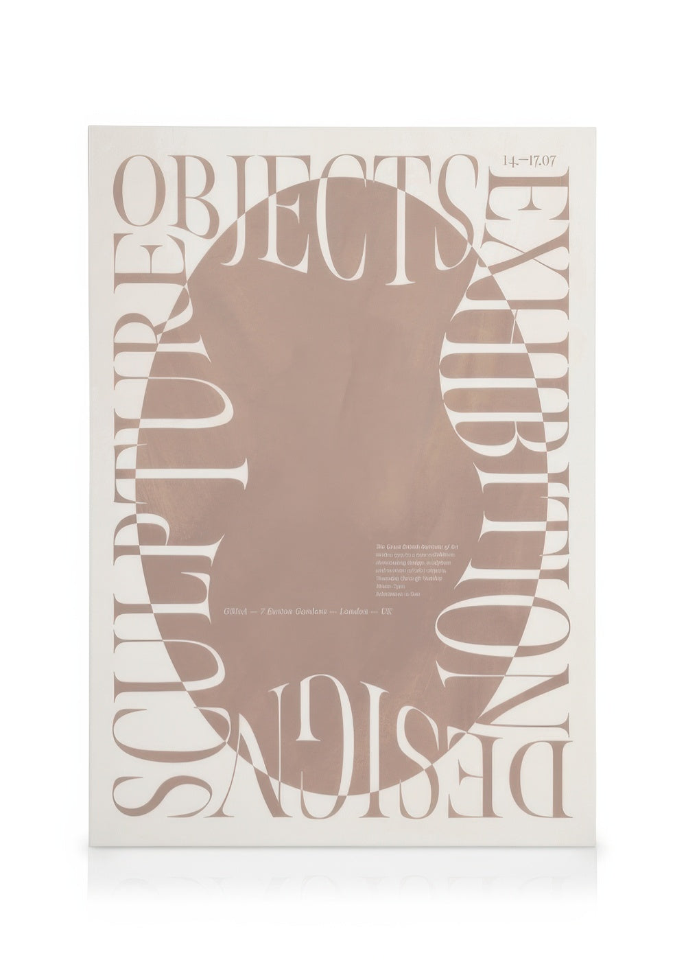 Oval Exhibition Canvas print