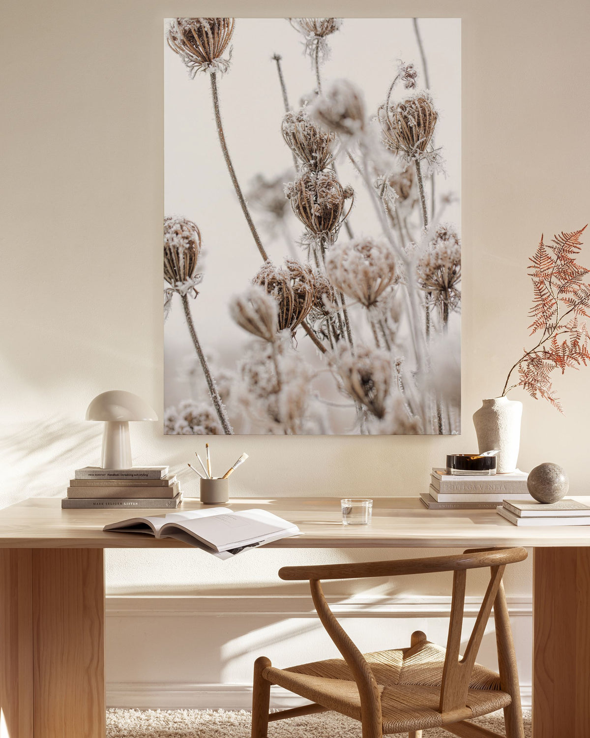 Frozen Floral Canvas print