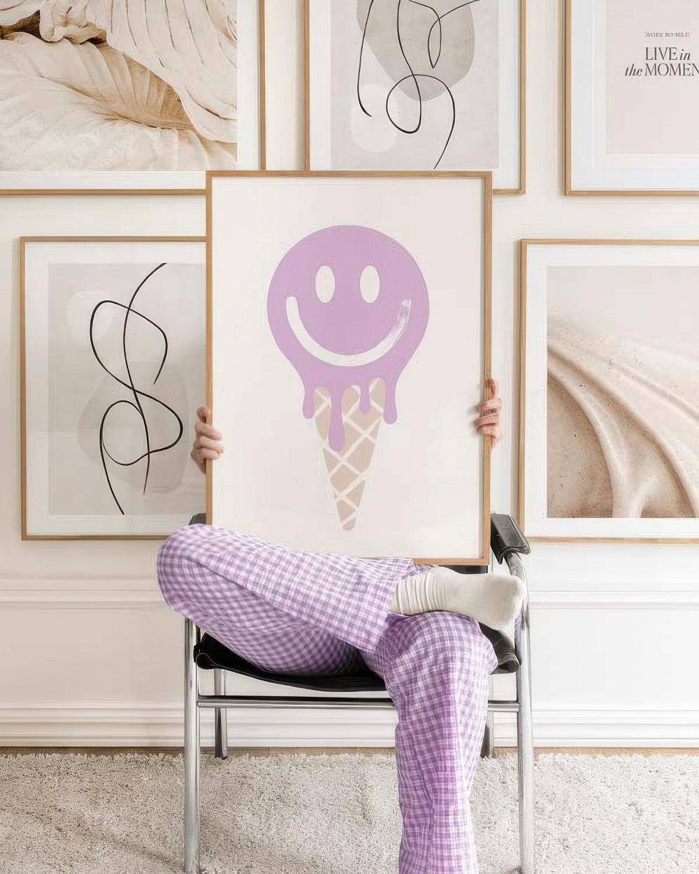 Purple Ice Cream Print