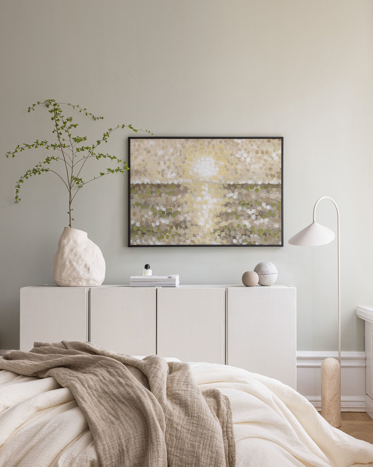 Pointillist Horizon Canvas print
