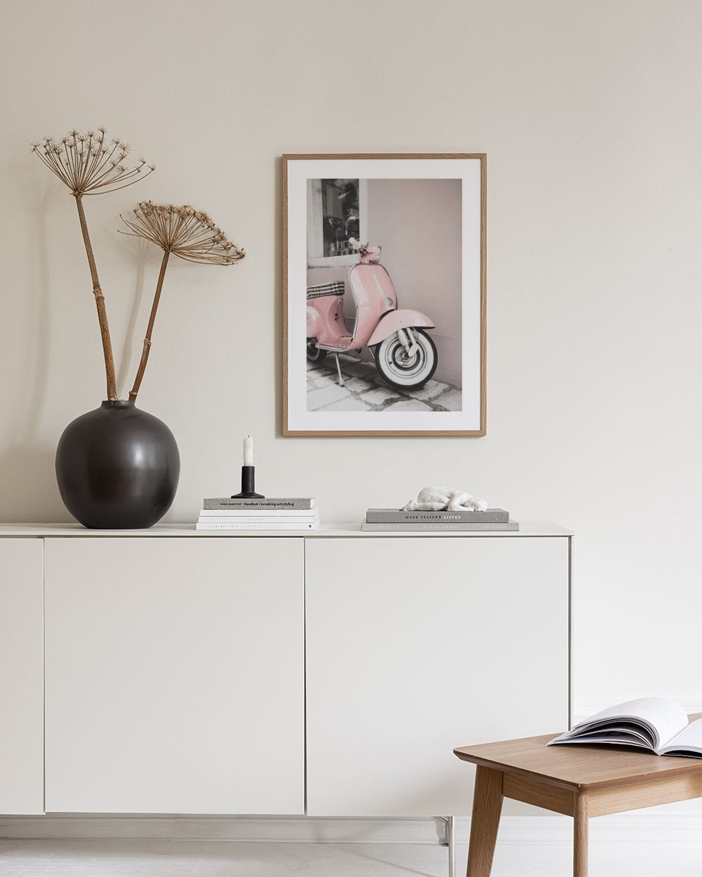 Pink Scooter Print
