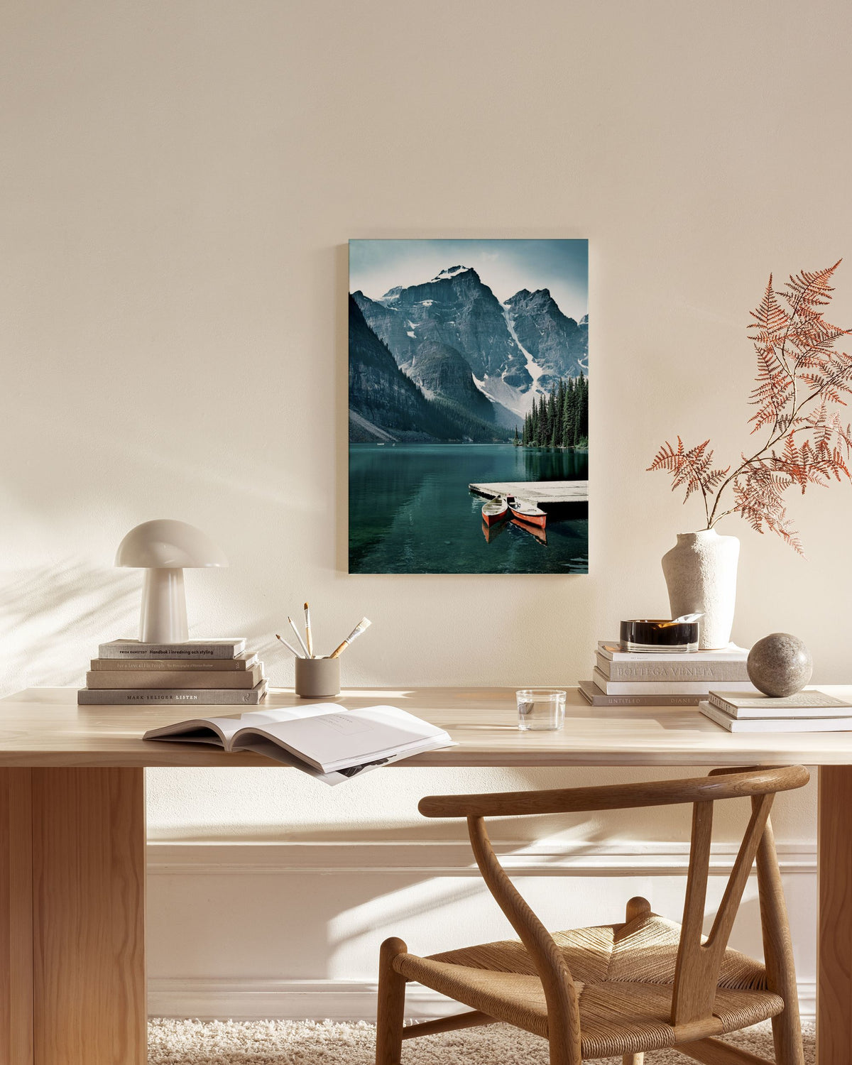 Two Canoes Canvas print