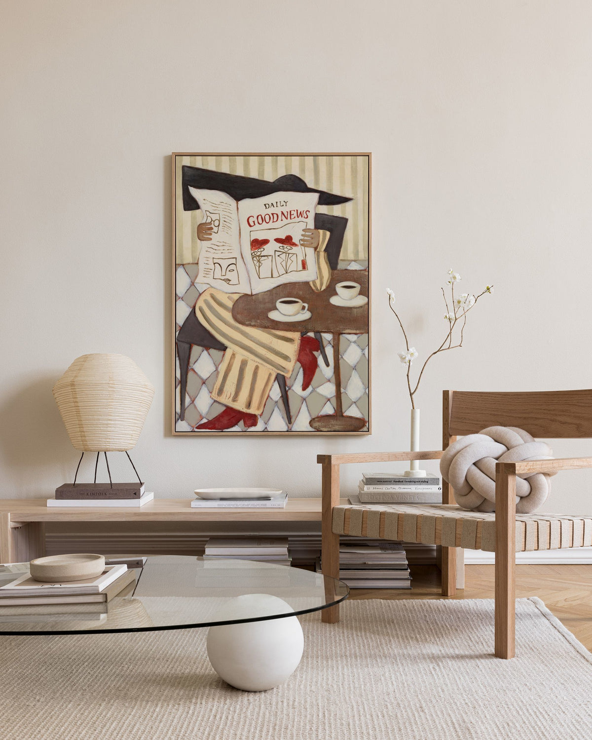 The Good News Café Canvas print