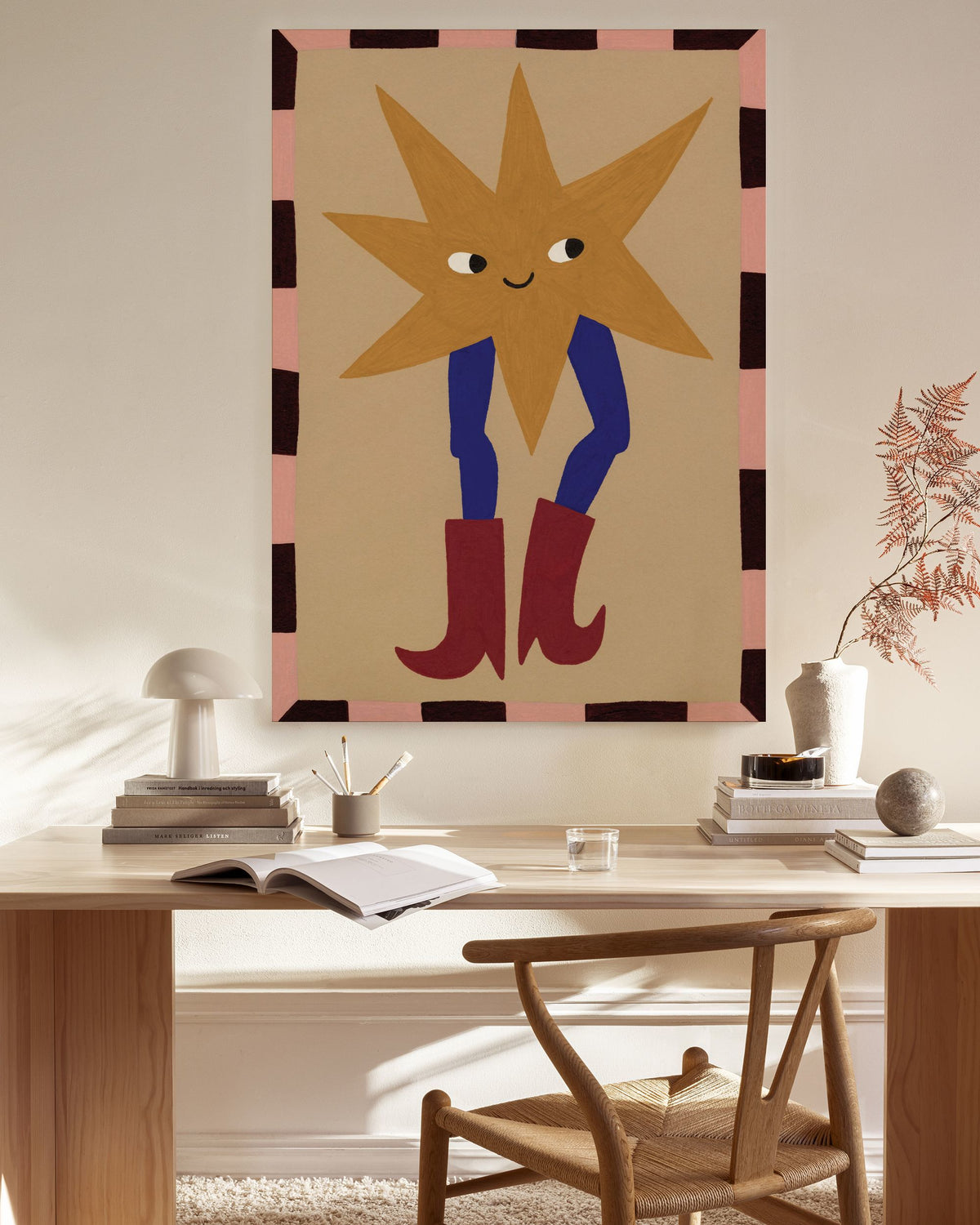 Star in Boots Canvas print