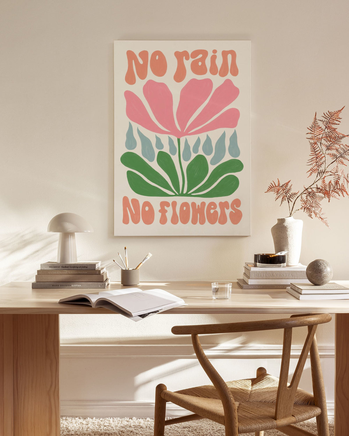 No Rain. No Flowers Canvas print