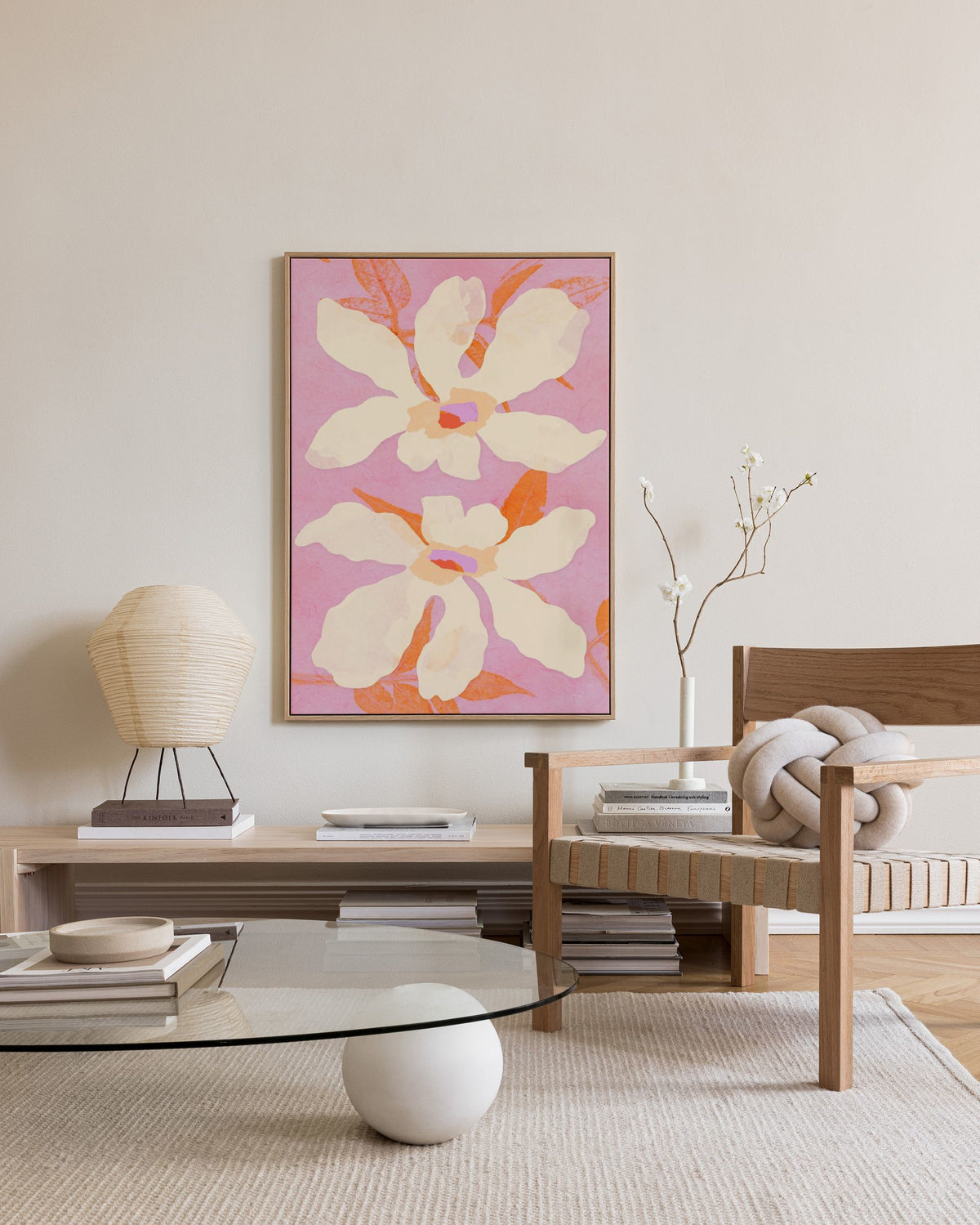 Floating Flowers Canvas print