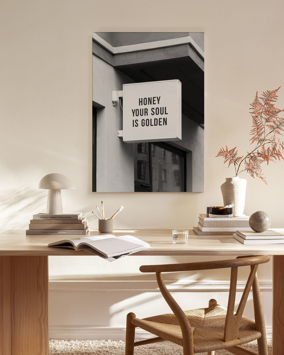 Golden Soul Sign Canvas print