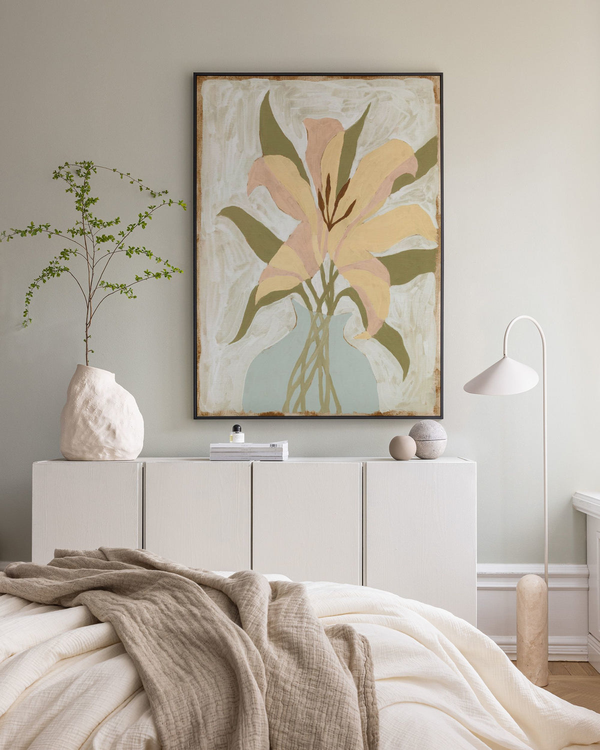 Lily in Vase Canvas print